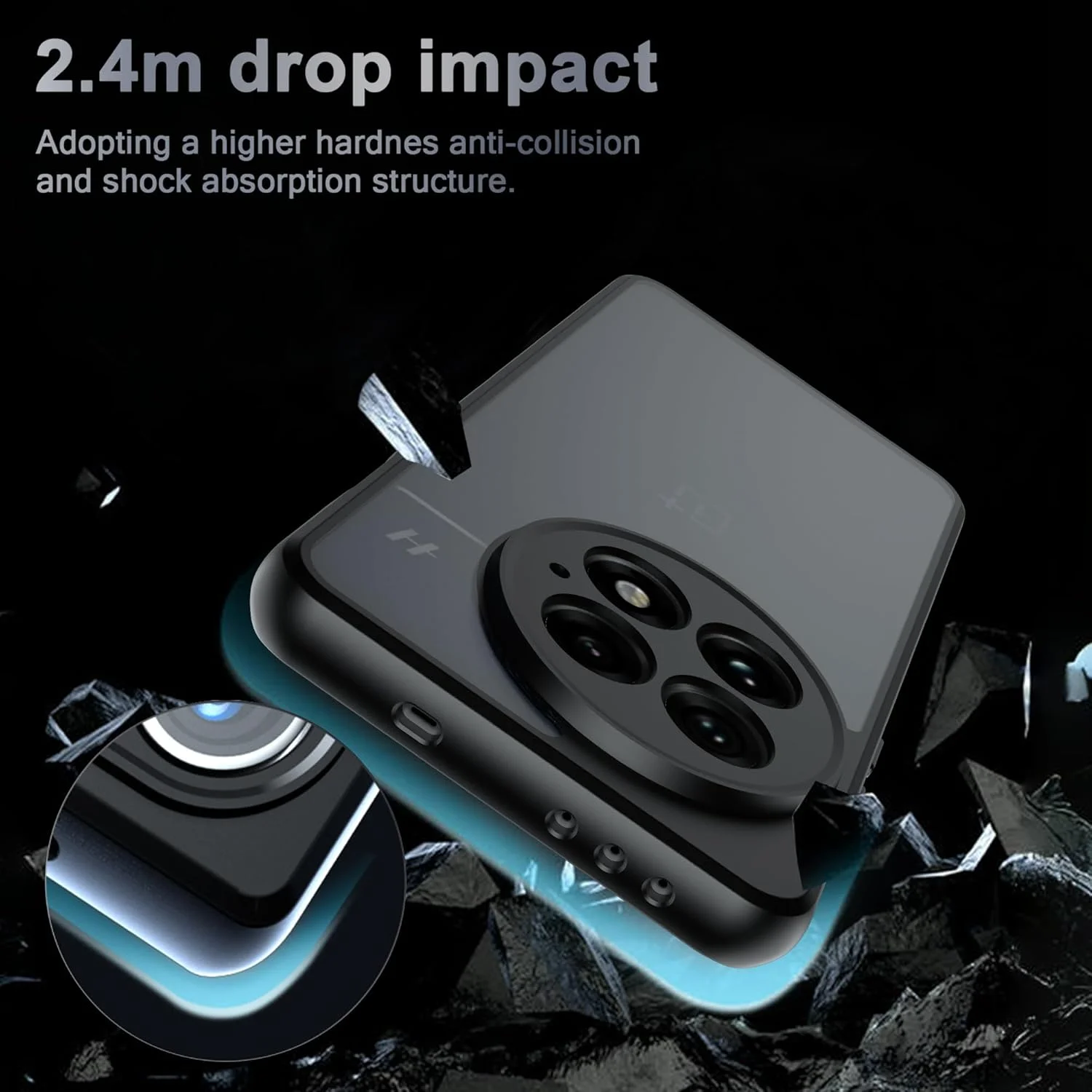 کاور Lemxiee برای گوشی OnePlus 13، ضد اثر انگشت، ضد ضربه، ضد لغزش، سیلیکون انعطاف پذیر + کاور اکریلیک سخت برای OnePlus 13 - مشکی کاور Lemxiee برای گوشی OnePlus 13، ضد اثر انگشت، ضد ضربه، ضد لغزش، سیلیکون انعطاف پذیر + کاور اکریلیک سخت برای OnePlus 13 - مشکی