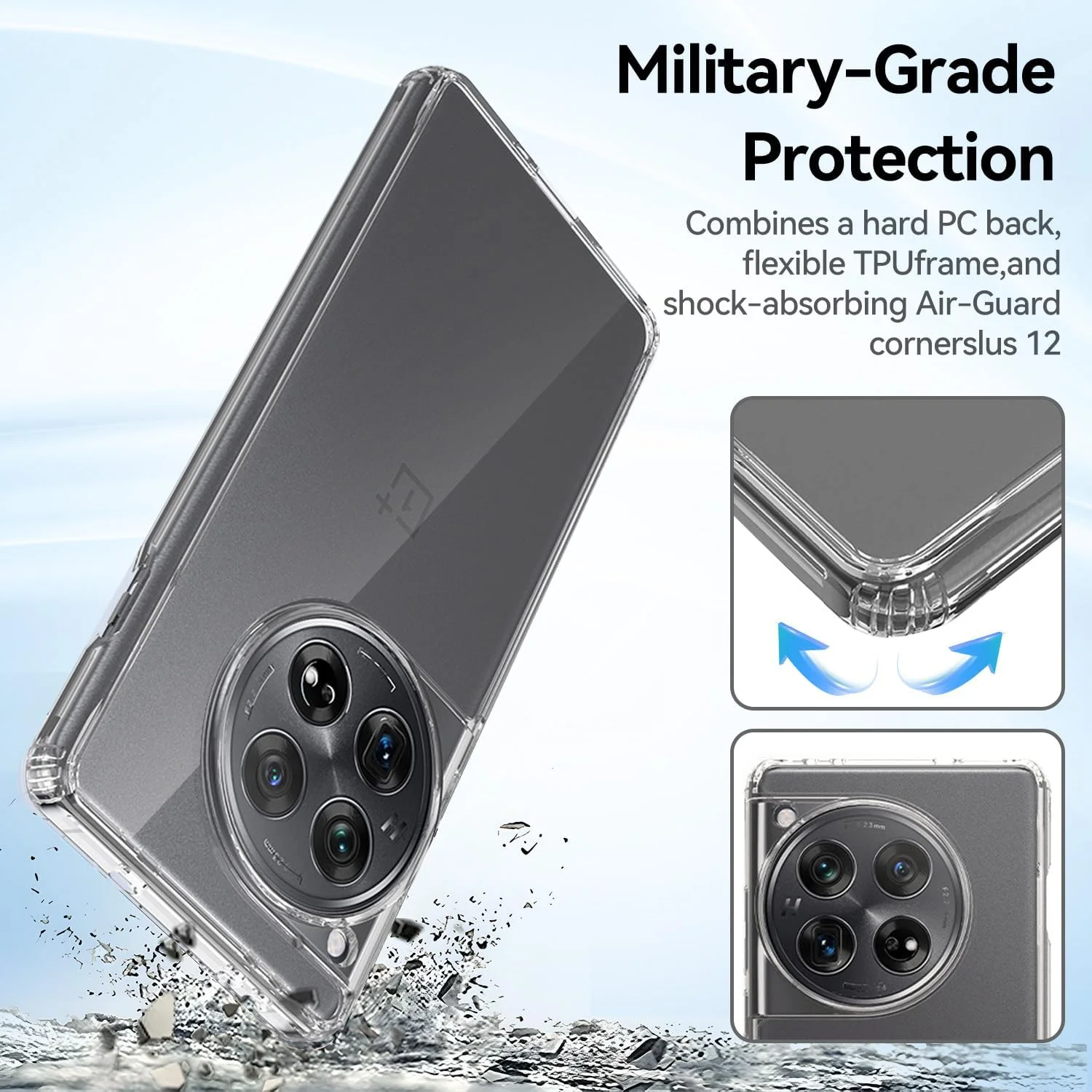 کاور محافظ شفاف T Tersely برای وان پلاس 12 - ضربه گیر TPU+PC، محافظ کریستالی شفاف و ضد زردی (شفاف) کاور محافظ شفاف T Tersely برای وان پلاس 12 - ضربه گیر TPU+PC، محافظ کریستالی شفاف و ضد زردی (شفاف)