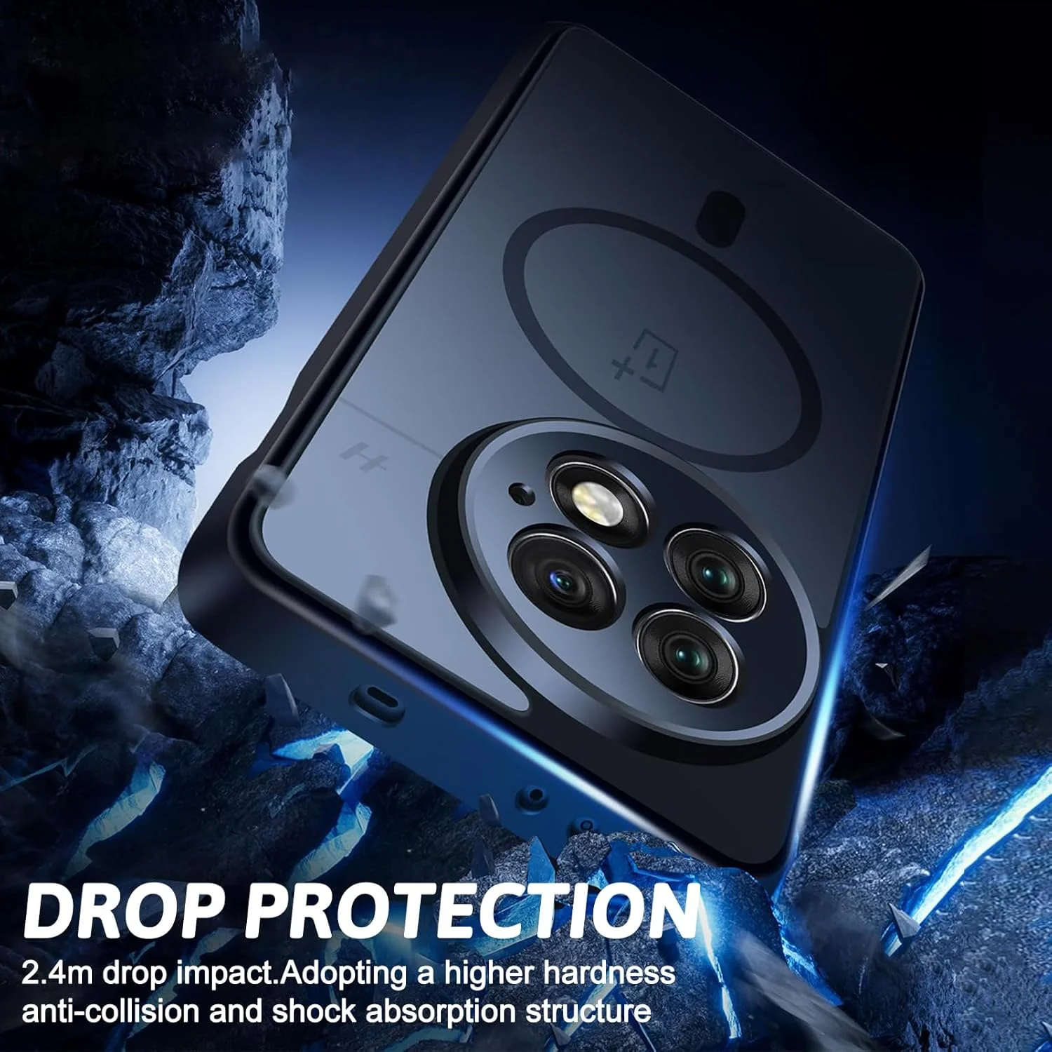 قاب محافظ موزیلونز برای وان پلاس 13، سازگار با مگ-سیف، قاب پشتی مات نیمه شفاف باریک و بادوام با محافظت از دوربین، پوشش محافظ در برابر سقوط با استاندارد نظامی برای وان پلاس 13 (مشکی) قاب محافظ موزیلونز برای وان پلاس 13، سازگار با مگ-سیف، قاب پشتی مات نیمه شفاف باریک و بادوام با محافظت از دوربین، پوشش محافظ در برابر سقوط با استاندارد نظامی برای وان پلاس 13 (مشکی)