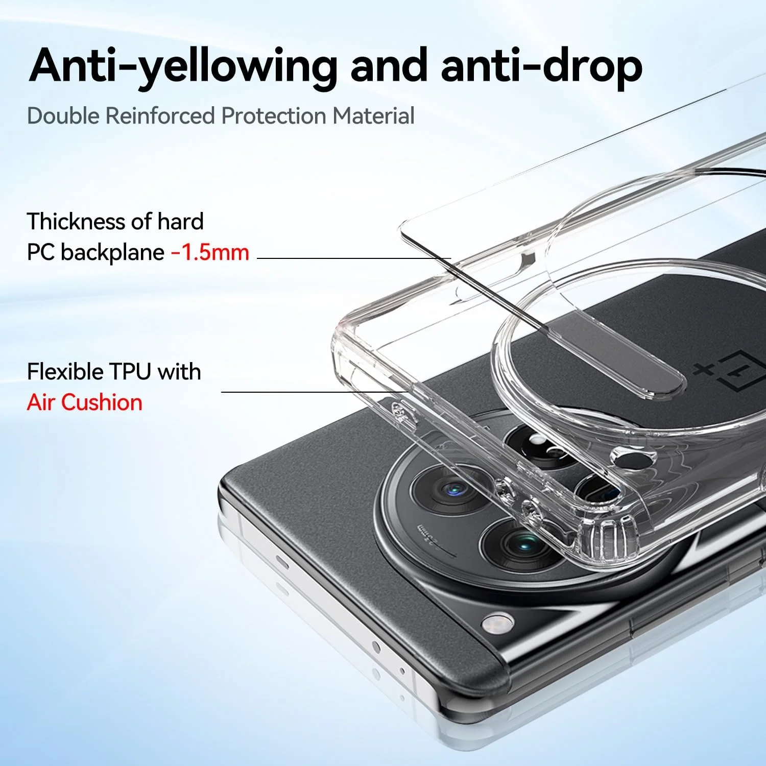 کاور محافظ شفاف T Tersely برای وان پلاس 12 - ضربه گیر TPU+PC، محافظ کریستالی شفاف و ضد زردی (شفاف) کاور محافظ شفاف T Tersely برای وان پلاس 12 - ضربه گیر TPU+PC، محافظ کریستالی شفاف و ضد زردی (شفاف)