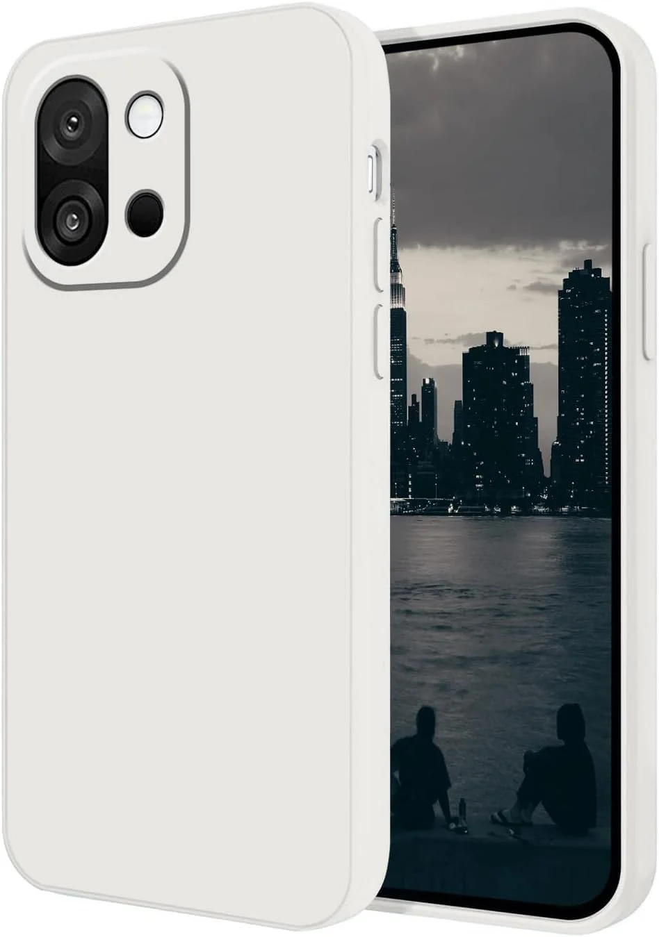 قاب محافظ سیلیکونی ضد خش و ضد ضربه برای وان پلاس 13s 5G، با طراحی باریک و لطیف - (سفید) قاب محافظ سیلیکونی ضد خش و ضد ضربه برای وان پلاس 13s 5G، با طراحی باریک و لطیف - (سفید)