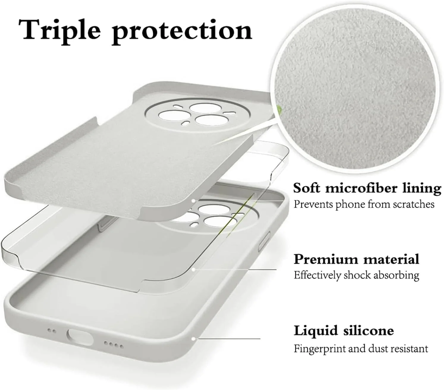 قاب محافظ سیلیکونی ضد خش و ضد ضربه برای وان پلاس 13s 5G، با طراحی باریک و لطیف - (سفید) قاب محافظ سیلیکونی ضد خش و ضد ضربه برای وان پلاس 13s 5G، با طراحی باریک و لطیف - (سفید)