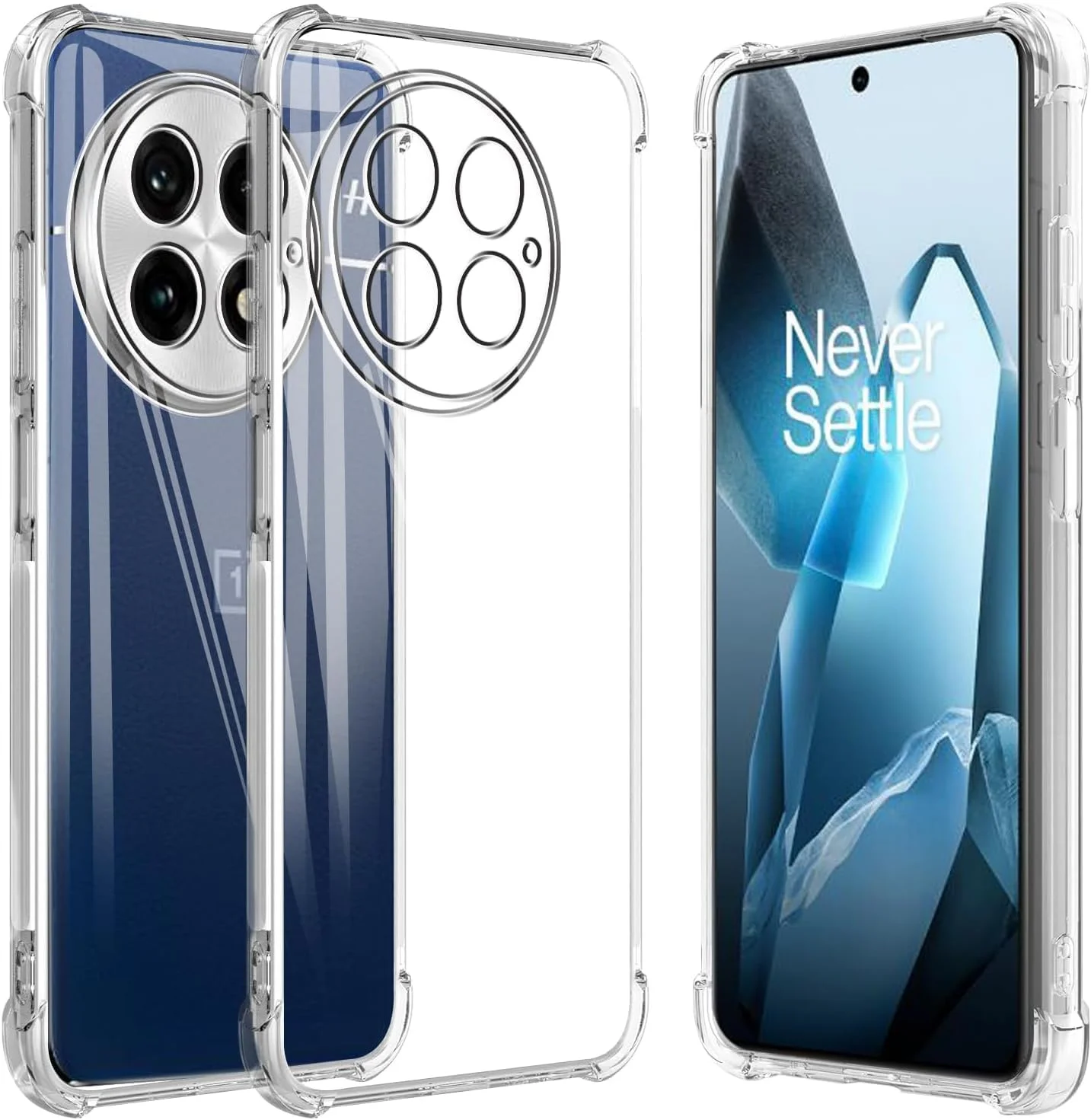 کاور محافظ سیلیکونی نرم و سبک وزن با محافظت از دوربین، طراحی شده برای OnePlus 13 5G (شفاف) کاور محافظ سیلیکونی نرم و سبک وزن با محافظت از دوربین، طراحی شده برای OnePlus 13 5G (شفاف)