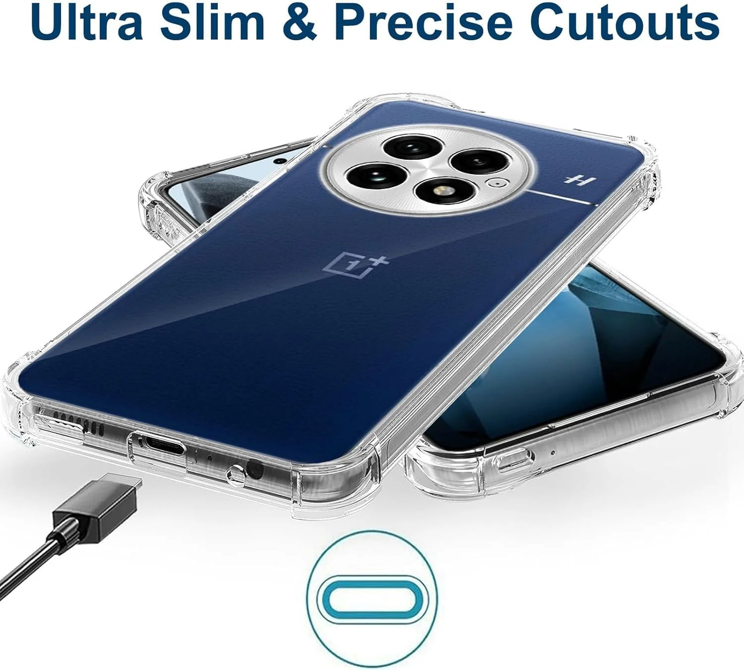 کاور محافظ سیلیکونی نرم و سبک وزن با محافظت از دوربین، طراحی شده برای OnePlus 13 5G (شفاف) کاور محافظ سیلیکونی نرم و سبک وزن با محافظت از دوربین، طراحی شده برای OnePlus 13 5G (شفاف)