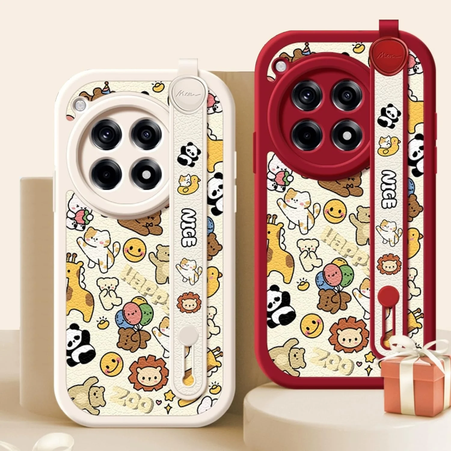 کاور محافظ گوشی وان پلاس 13، ساخته شده از جنس لاستیک نرم، مجهز به بند آویز گوشی با طرح مشابه، طرح های کارتونی حیوانات بامزه، مناسب برای دختران و بانوان (بژ) کاور محافظ گوشی وان پلاس 13، ساخته شده از جنس لاستیک نرم، مجهز به بند آویز گوشی با طرح مشابه، طرح های کارتونی حیوانات بامزه، مناسب برای دختران و بانوان (بژ)