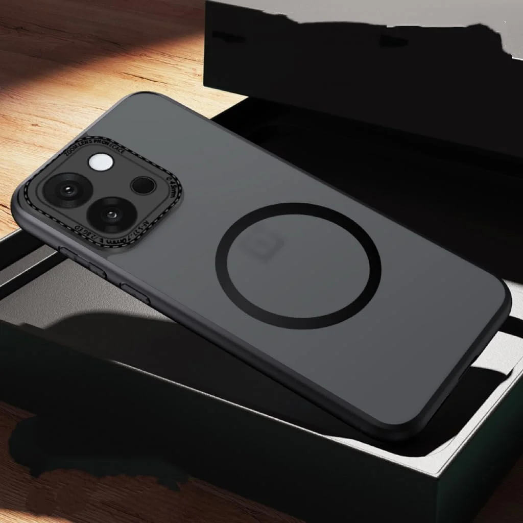 قاب محافظ مغناطیسی برای وان پلاس ۱۳s: قاب گوشی مات نیمه شفاف ضد ضربه با پوشش دوربین - قاب باریک و نازک اما با سپر سیلیکونی مقاوم در برابر سقوط درجه نظامی (مشکی مات) قاب محافظ مغناطیسی برای وان پلاس ۱۳s: قاب گوشی مات نیمه شفاف ضد ضربه با پوشش دوربین - قاب باریک و نازک اما با سپر سیلیکونی مقاوم در برابر سقوط درجه نظامی (مشکی مات)