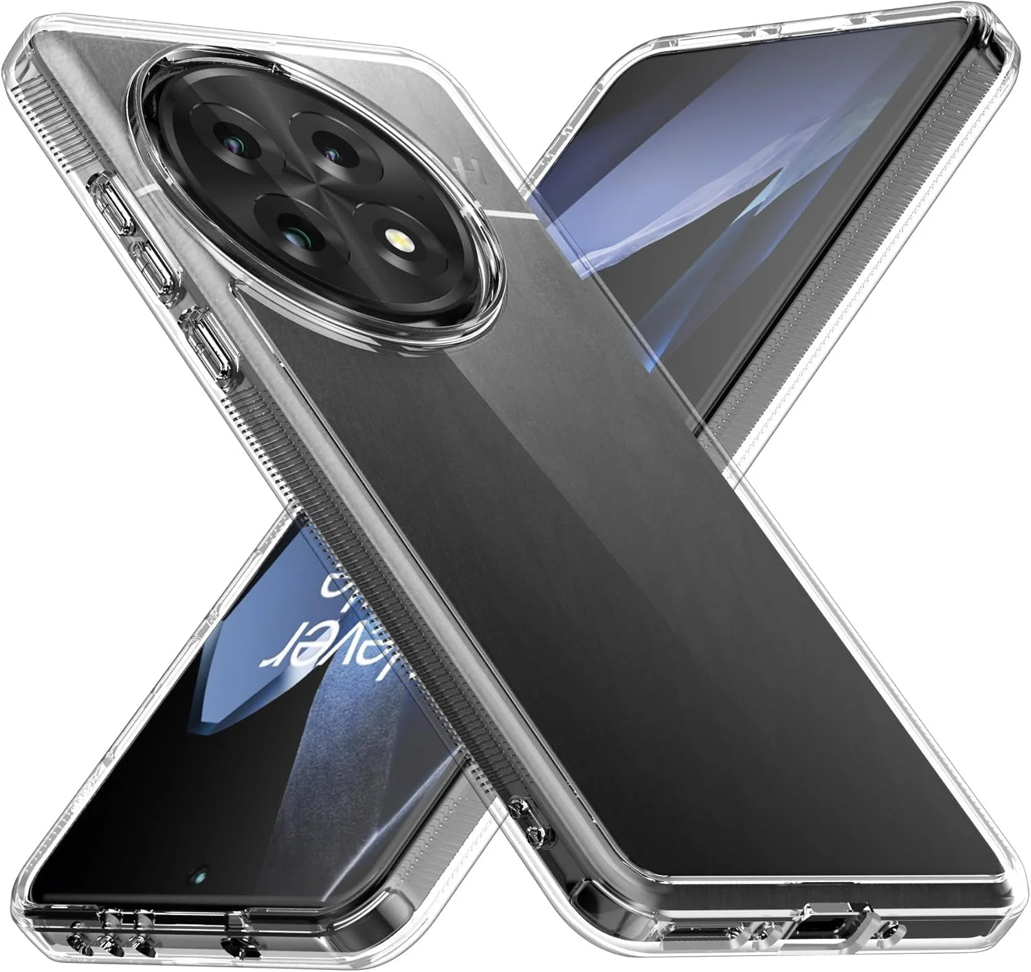 کاور محافظ شفاف برای گوشی وان پلاس 13: [پشت سخت PC + بامپر نرم TPU] [ضد زردی] [پشتیبانی از شارژ بی‌سیم] باریک، ضد ضربه، کاور محافظ شفاف برای OnePlus 13 5G