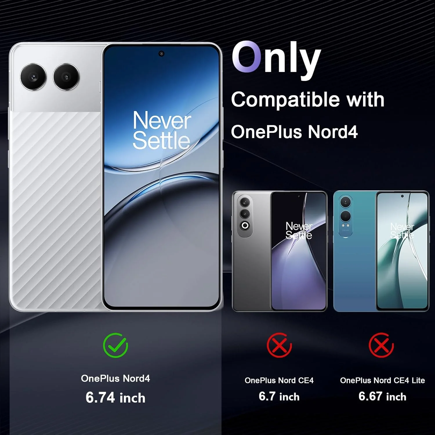 قاب محافظ گوشی برای وان پلاس نورد 4، قاب گوشی با محافظت در برابر سقوط در سطح نظامی، مقاوم در برابر زرد شدن، پشت PC سخت ضد خش، پوشش محافظ فوق العاده نازک و ضد ضربه، شفاف قاب محافظ گوشی برای وان پلاس نورد 4، قاب گوشی با محافظت در برابر سقوط در سطح نظامی، مقاوم در برابر زرد شدن، پشت PC سخت ضد خش، پوشش محافظ فوق العاده نازک و ضد ضربه، شفاف