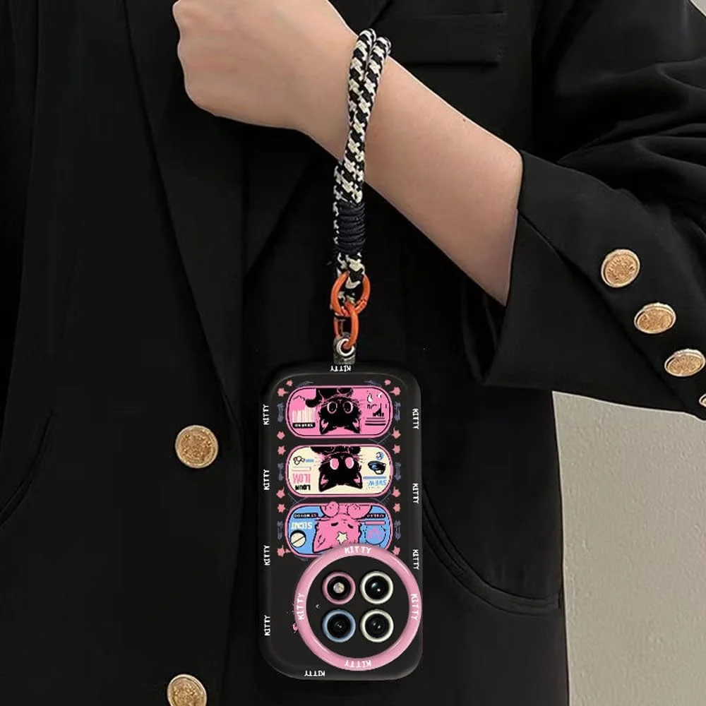 کاور محافظ گوشی وان پلاس 13، به همراه بند آویز موبایل، طرح گربه سه رنگ زیبا، جنس لاستیک نرم، مقاوم در برابر ضربه، مقاوم در برابر اثر انگشت و محافظ لنز کاور محافظ گوشی وان پلاس 13، به همراه بند آویز موبایل، طرح گربه سه رنگ زیبا، جنس لاستیک نرم، مقاوم در برابر ضربه، مقاوم در برابر اثر انگشت و محافظ لنز