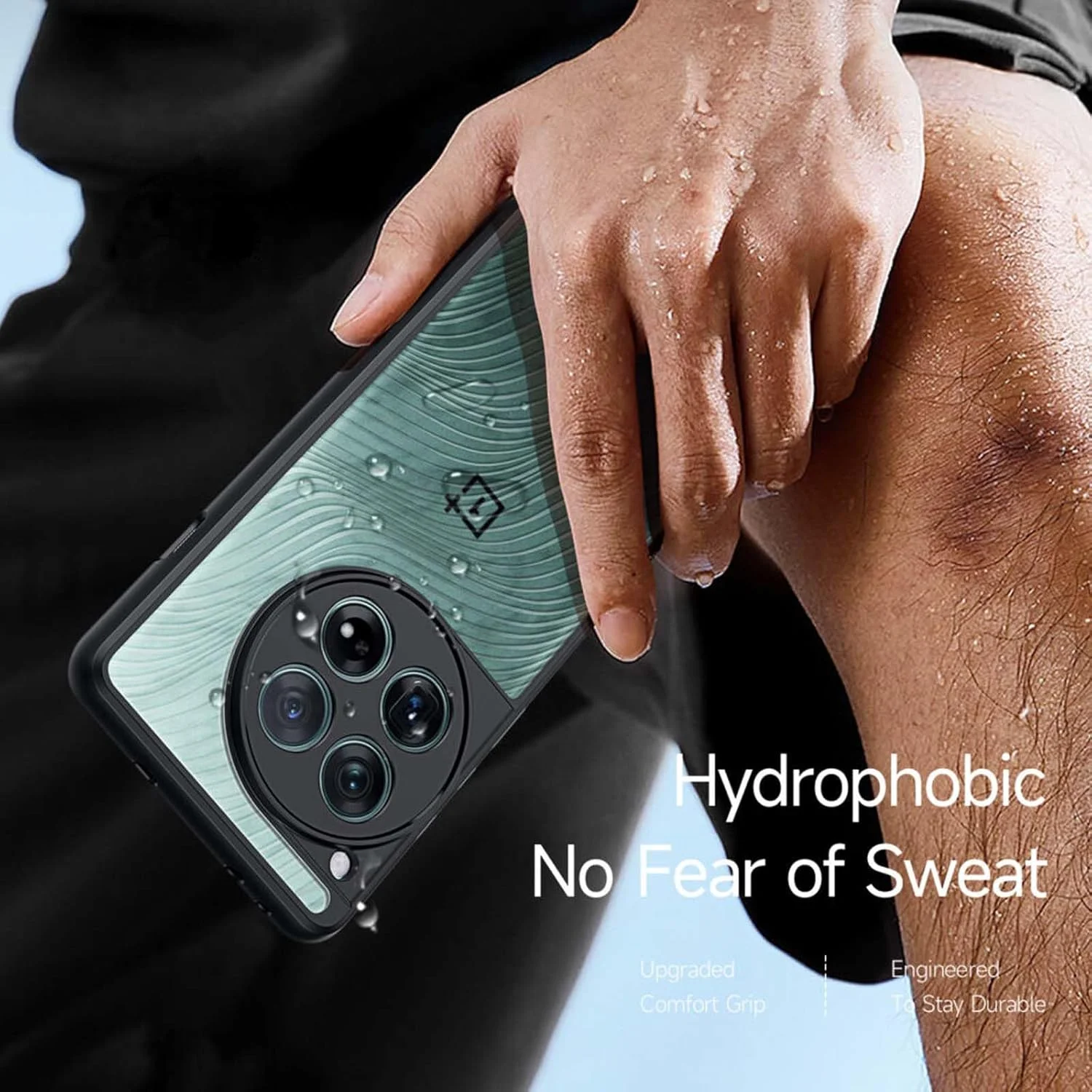 کاور پشتی OIATROE برای OnePlus 12، [باریک] [ضد اثر انگشت] [بافت مات] - مشکی