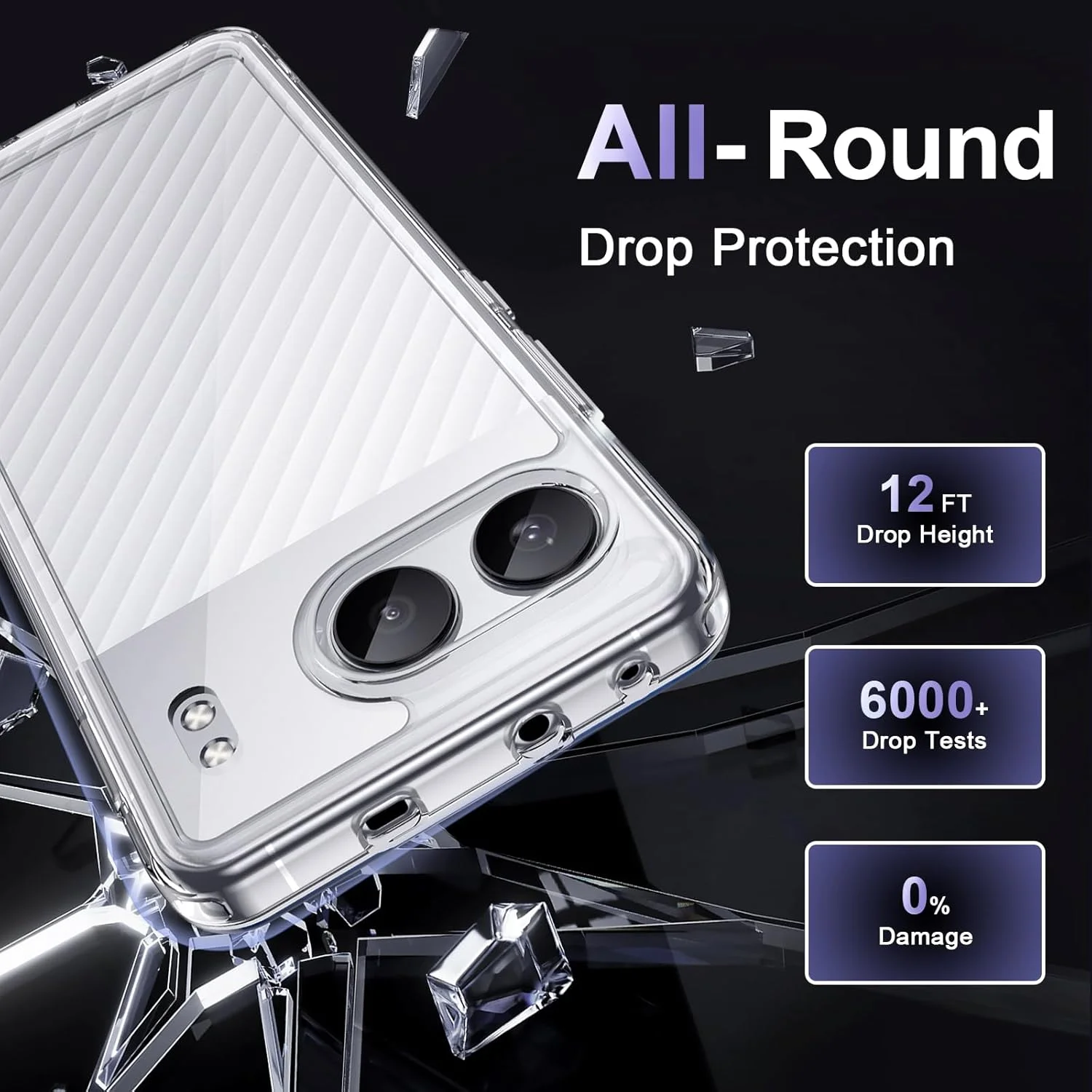 قاب محافظ گوشی برای وان پلاس نورد 4، قاب گوشی با محافظت در برابر سقوط در سطح نظامی، مقاوم در برابر زرد شدن، پشت PC سخت ضد خش، پوشش محافظ فوق العاده نازک و ضد ضربه، شفاف قاب محافظ گوشی برای وان پلاس نورد 4، قاب گوشی با محافظت در برابر سقوط در سطح نظامی، مقاوم در برابر زرد شدن، پشت PC سخت ضد خش، پوشش محافظ فوق العاده نازک و ضد ضربه، شفاف