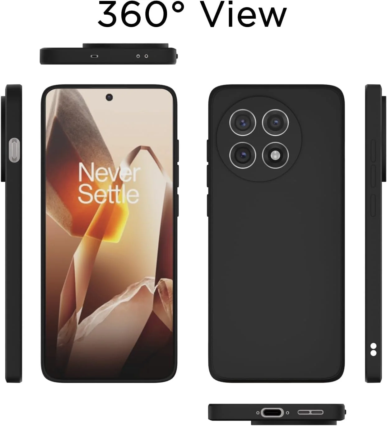 کاور محافظ گوشی وان پلاس 13R 5G، کاور سیلیکونی TPU نرم و سبک با محافظت در برابر ضربه و محافظت از دوربین، طراحی شده برای 1 + 13R (مشکی) کاور محافظ گوشی وان پلاس 13R 5G، کاور سیلیکونی TPU نرم و سبک با محافظت در برابر ضربه و محافظت از دوربین، طراحی شده برای 1 + 13R (مشکی)