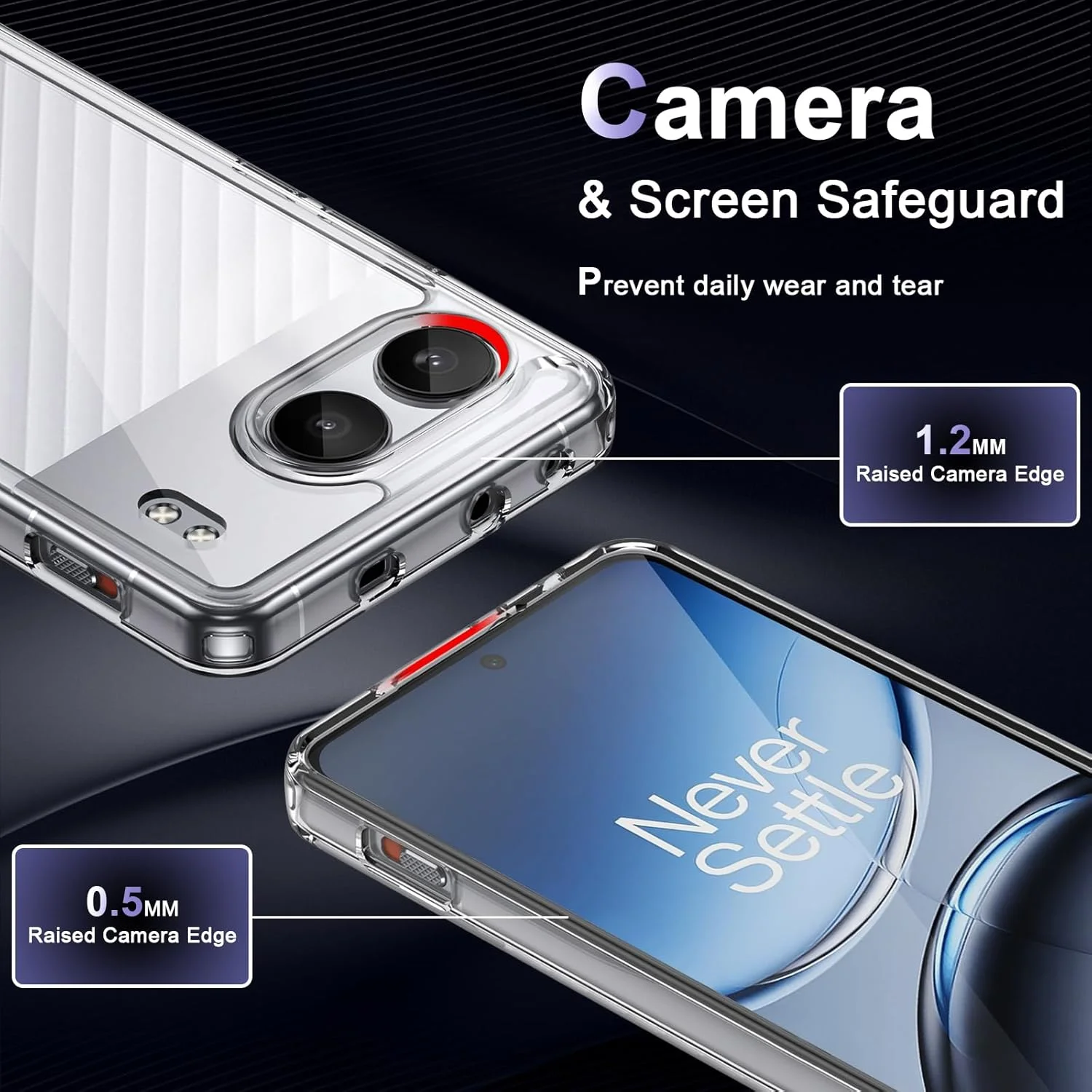 قاب محافظ گوشی برای وان پلاس نورد 4، قاب گوشی با محافظت در برابر سقوط در سطح نظامی، مقاوم در برابر زرد شدن، پشت PC سخت ضد خش، پوشش محافظ فوق العاده نازک و ضد ضربه، شفاف قاب محافظ گوشی برای وان پلاس نورد 4، قاب گوشی با محافظت در برابر سقوط در سطح نظامی، مقاوم در برابر زرد شدن، پشت PC سخت ضد خش، پوشش محافظ فوق العاده نازک و ضد ضربه، شفاف