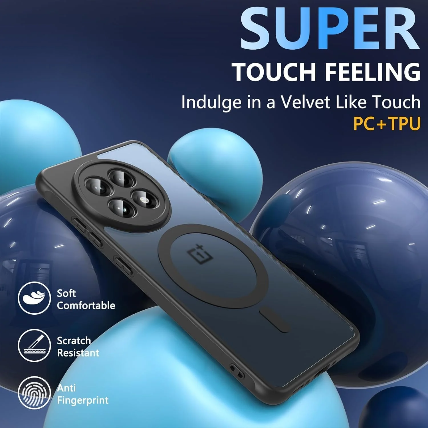 قاب مغناطیسی برای گوشی وان پلاس 13R: قاب محافظ ضد ضربه باریک با پوشش مات نیمه شفاف، محافظت در برابر سقوط با استاندارد نظامی، ضد اثر انگشت، مناسب برای گوشی وان پلاس 13R 5G 2025 قاب مغناطیسی برای گوشی وان پلاس 13R: قاب محافظ ضد ضربه باریک با پوشش مات نیمه شفاف، محافظت در برابر سقوط با استاندارد نظامی، ضد اثر انگشت، مناسب برای گوشی وان پلاس 13R 5G 2025