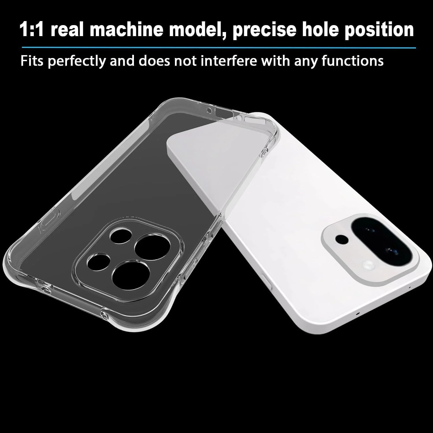 قاب محافظ شفاف گوشی برای وان پلاس 13T / و وان پلاس 13S، با گوشه های تقویت شده، محافظت از دوربین، طراحی باریک، ضد ضربه و انعطاف پذیر از جنس TPU قاب محافظ شفاف گوشی برای وان پلاس 13T / و وان پلاس 13S، با گوشه های تقویت شده، محافظت از دوربین، طراحی باریک، ضد ضربه و انعطاف پذیر از جنس TPU