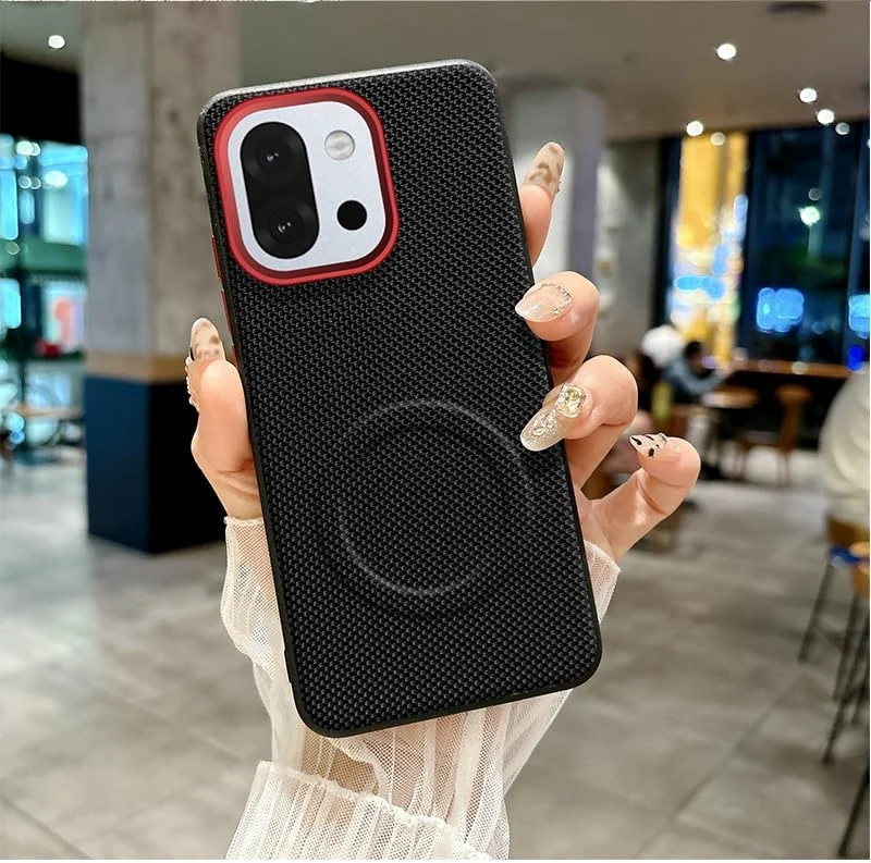 قاب مغناطیسی برای گوشی وان پلاس 13S، پشت چرم مصنوعی - لبه های بادوام TPU نرم و ضد ضربه - پوشش محافظ نازک و باریک PC سخت برای وان پلاس 13S 5G 2025 (مشکی) قاب مغناطیسی برای گوشی وان پلاس 13S، پشت چرم مصنوعی - لبه های بادوام TPU نرم و ضد ضربه - پوشش محافظ نازک و باریک PC سخت برای وان پلاس 13S 5G 2025 (مشکی)