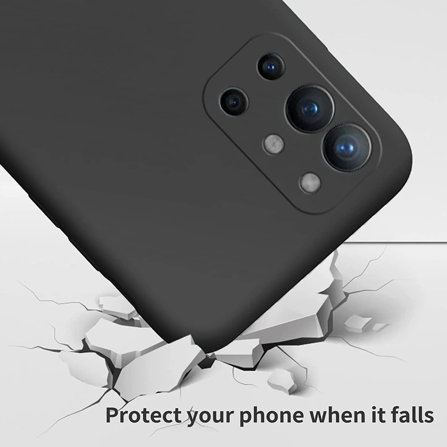 کاور محافظ گوشی Emodil برای OnePlus 9R، کاور پشتی با بالشتک هوا، سیلیکونی نرم، ضد ضربه، ضد خش، محافظ گوشه برای OnePlus 9R / 1 + 9R از Emodil ® (مشکی) کاور محافظ گوشی Emodil برای OnePlus 9R، کاور پشتی با بالشتک هوا، سیلیکونی نرم، ضد ضربه، ضد خش، محافظ گوشه برای OnePlus 9R / 1 + 9R از Emodil ® (مشکی)