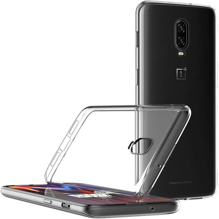 کاور مایجین برای وان پلاس 6T (6.41 اینچ)، ژله ای نرم TPU، بامپر، کاور پشتی شفاف