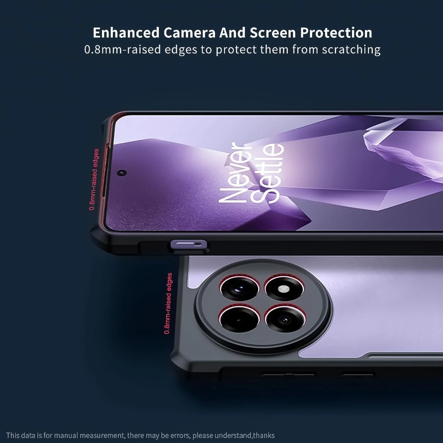 قاب محافظ گوشی برای وان پلاس 13R، کاور پشتی محافظ لنز دوربین، کاور موبایل ضربه گیر TPU+PC، محافظ باریک ضد زردی قاب محافظ گوشی برای وان پلاس 13R، کاور پشتی محافظ لنز دوربین، کاور موبایل ضربه گیر TPU+PC، محافظ باریک ضد زردی