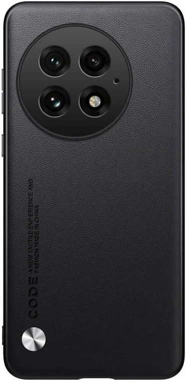 قاب گوشی برای وان پلاس 13: [چرم گیاهی] [ضد اثر انگشت]، قاب نازک و باریک با سپر نرم و ضد ضربه، محافظ تلفن برای وان پلاس 13 (مشکی)