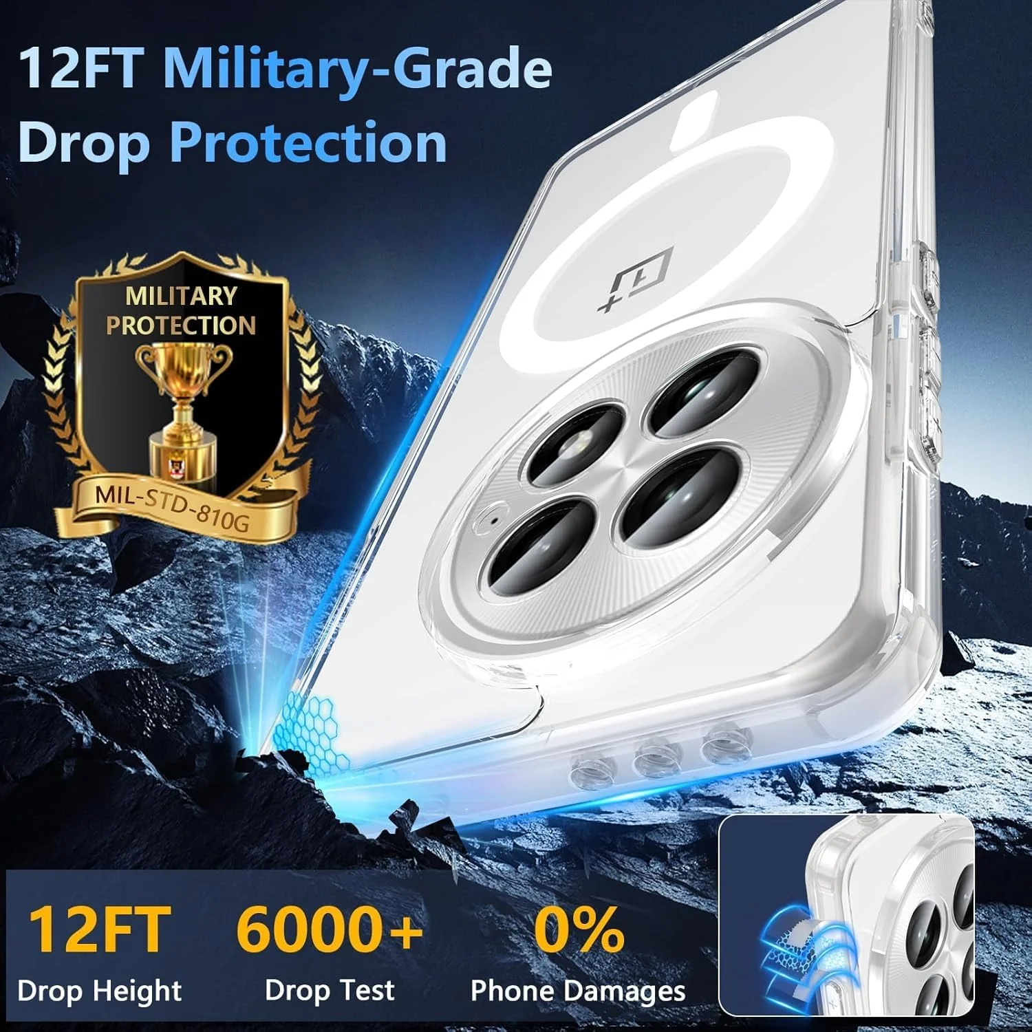 کاور محافظ گوشی وان پلاس 13 با قابلیت مغناطیسی، سازگار با مگ-سیف، کاور باریک و نیمه شفاف مات - کاور محافظ نرم ضد خش برای وان پلاس 13 (شفاف مغناطیسی، وان پلاس 13) کاور محافظ گوشی وان پلاس 13 با قابلیت مغناطیسی، سازگار با مگ-سیف، کاور باریک و نیمه شفاف مات - کاور محافظ نرم ضد خش برای وان پلاس 13 (شفاف مغناطیسی، وان پلاس 13)