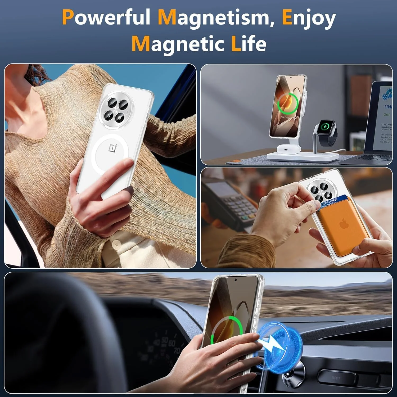 کاور محافظ گوشی وان پلاس 13 با قابلیت مغناطیسی، سازگار با مگ-سیف، کاور باریک و نیمه شفاف مات - کاور محافظ نرم ضد خش برای وان پلاس 13 (شفاف مغناطیسی، وان پلاس 13) کاور محافظ گوشی وان پلاس 13 با قابلیت مغناطیسی، سازگار با مگ-سیف، کاور باریک و نیمه شفاف مات - کاور محافظ نرم ضد خش برای وان پلاس 13 (شفاف مغناطیسی، وان پلاس 13)