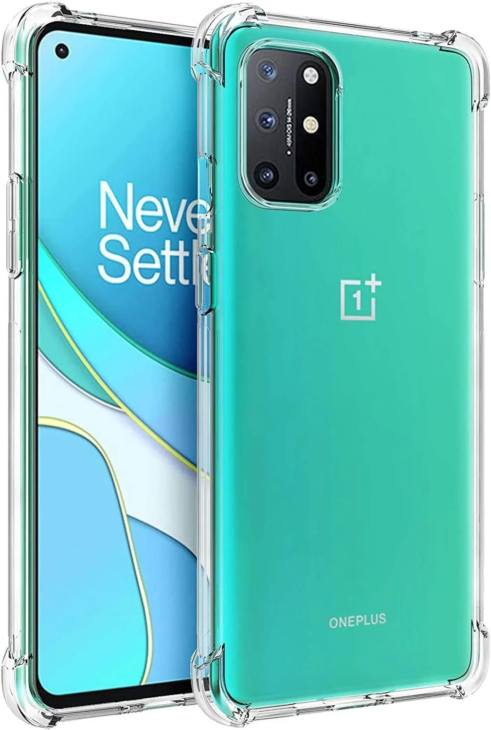 کاور شفاف و نرم سیلیکونی Zubitech برای OnePlus 8T، ضد ضربه با گوشه های تقویت شده کاور شفاف و نرم سیلیکونی Zubitech برای OnePlus 8T، ضد ضربه با گوشه های تقویت شده