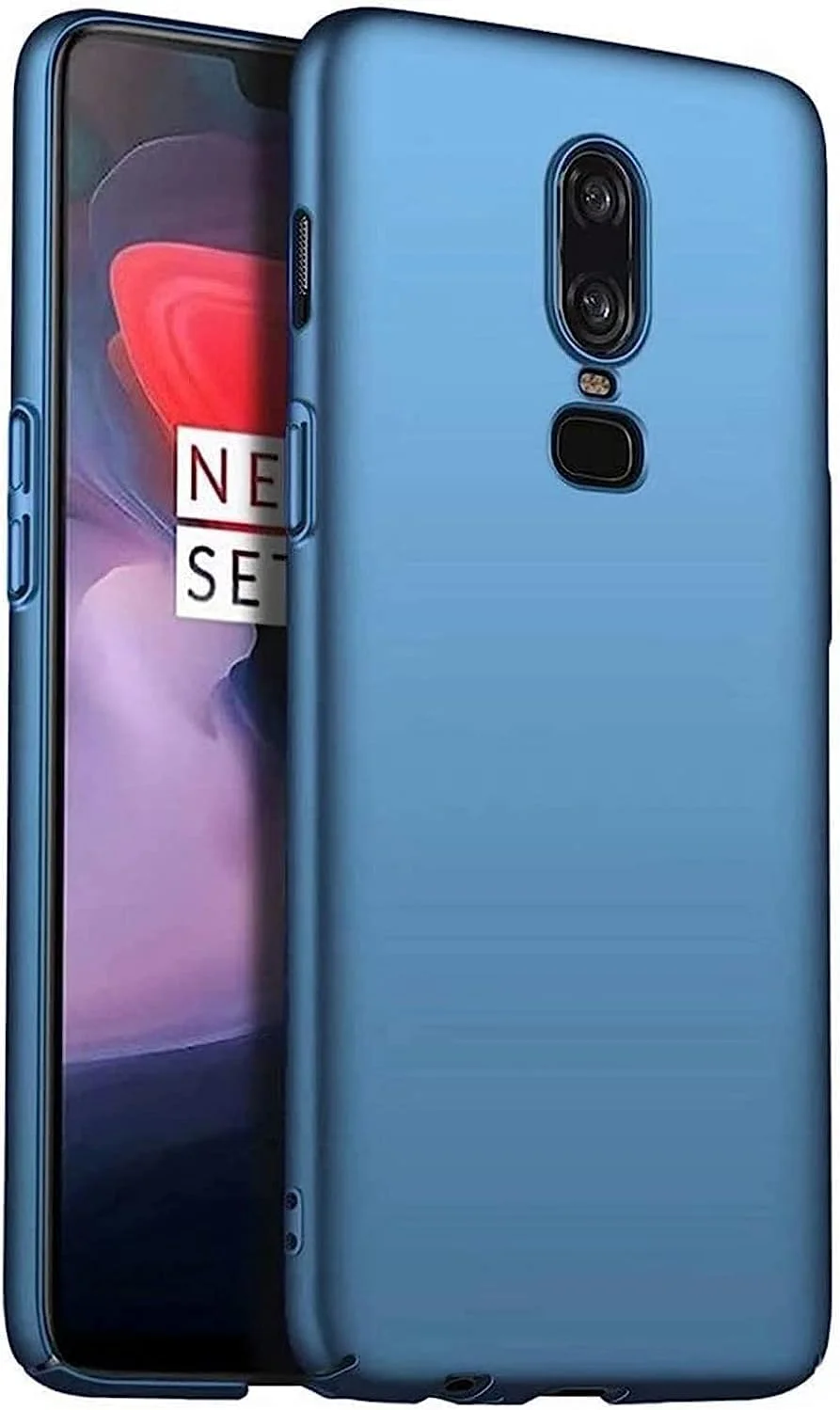 کاور محافظ گوشی موبایل موهادجیا مناسب برای وان پلاس 6، کاور سخت و فوق العاده نازک PC، کاور محافظ سبک و ضد ضربه برای وان پلاس 6 (آبی) 6.28 اینچ