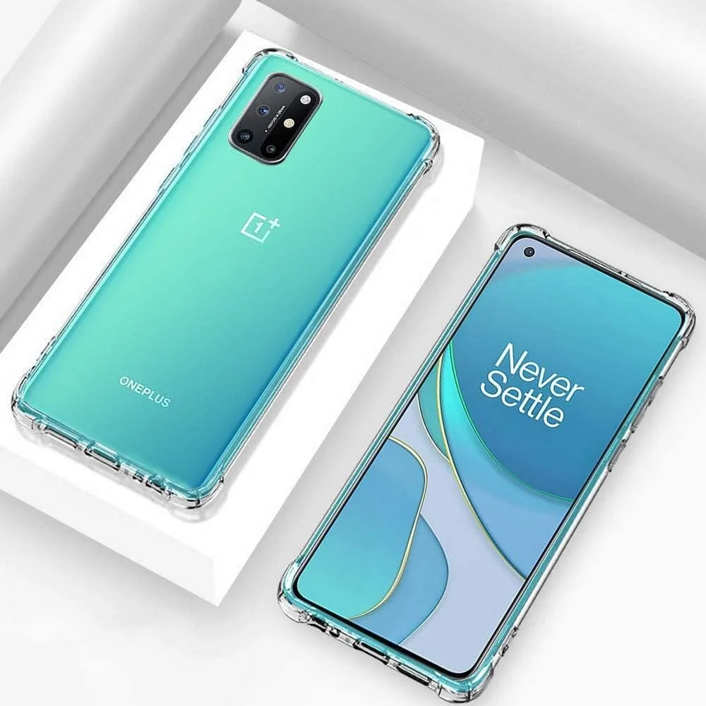 کاور شفاف و نرم سیلیکونی Zubitech برای OnePlus 8T، ضد ضربه با گوشه های تقویت شده