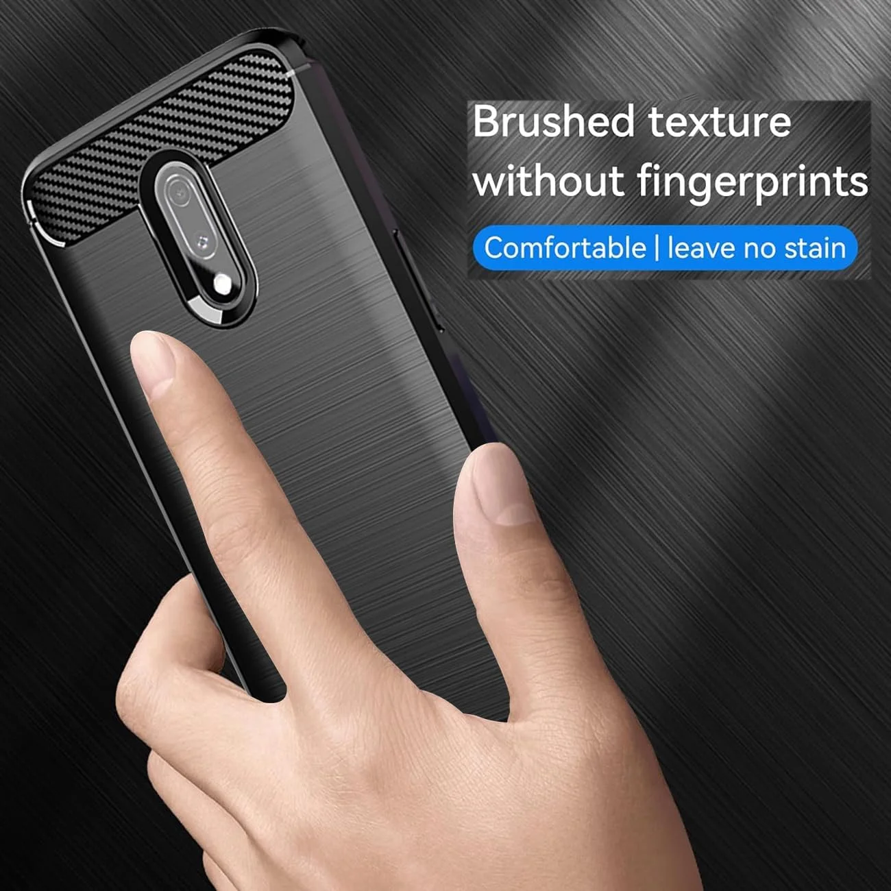 قاب محافظ گوشی وان پلاس 7 مدل HD1900 HD1901، کاور پشتی TPU نرم و مقاوم در برابر ضربه با فیبر کربن، مشکی قاب محافظ گوشی وان پلاس 7 مدل HD1900 HD1901، کاور پشتی TPU نرم و مقاوم در برابر ضربه با فیبر کربن، مشکی