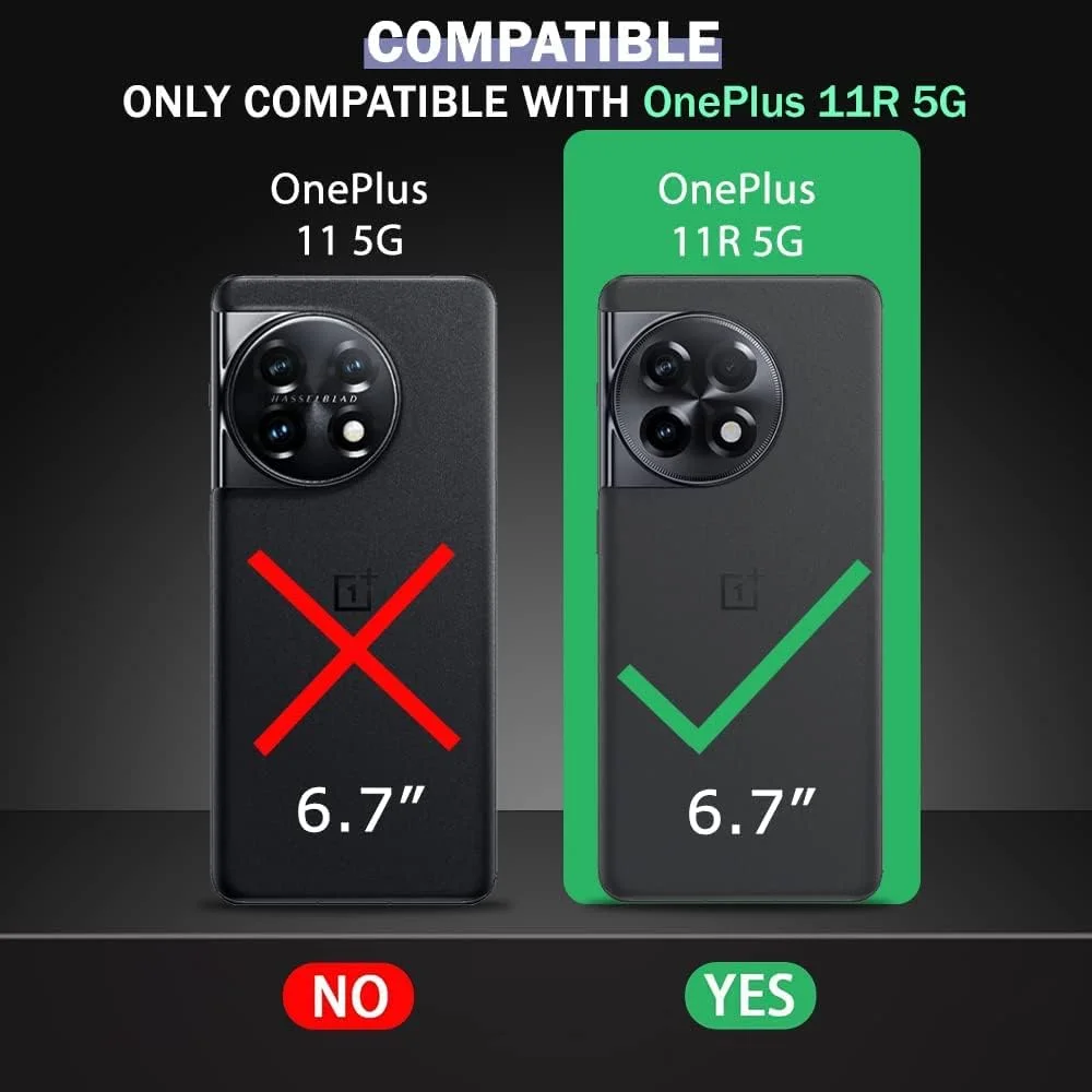 کاور محافظ گوشی OnePlus 11R 5G، جنس TPU مات، محافظت از دوربین، بسیار نازک، سازگار با OnePlus 11R (مشکی)