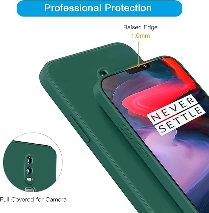 کاور سیلیکونی محافظ گوشی وان پلاس 6، نازک با محافظت از دوربین، داخلی نرم، باریک و انعطاف پذیر (برای وان پلاس 6 - سبز) کاور سیلیکونی محافظ گوشی وان پلاس 6، نازک با محافظت از دوربین، داخلی نرم، باریک و انعطاف پذیر (برای وان پلاس 6 - سبز)