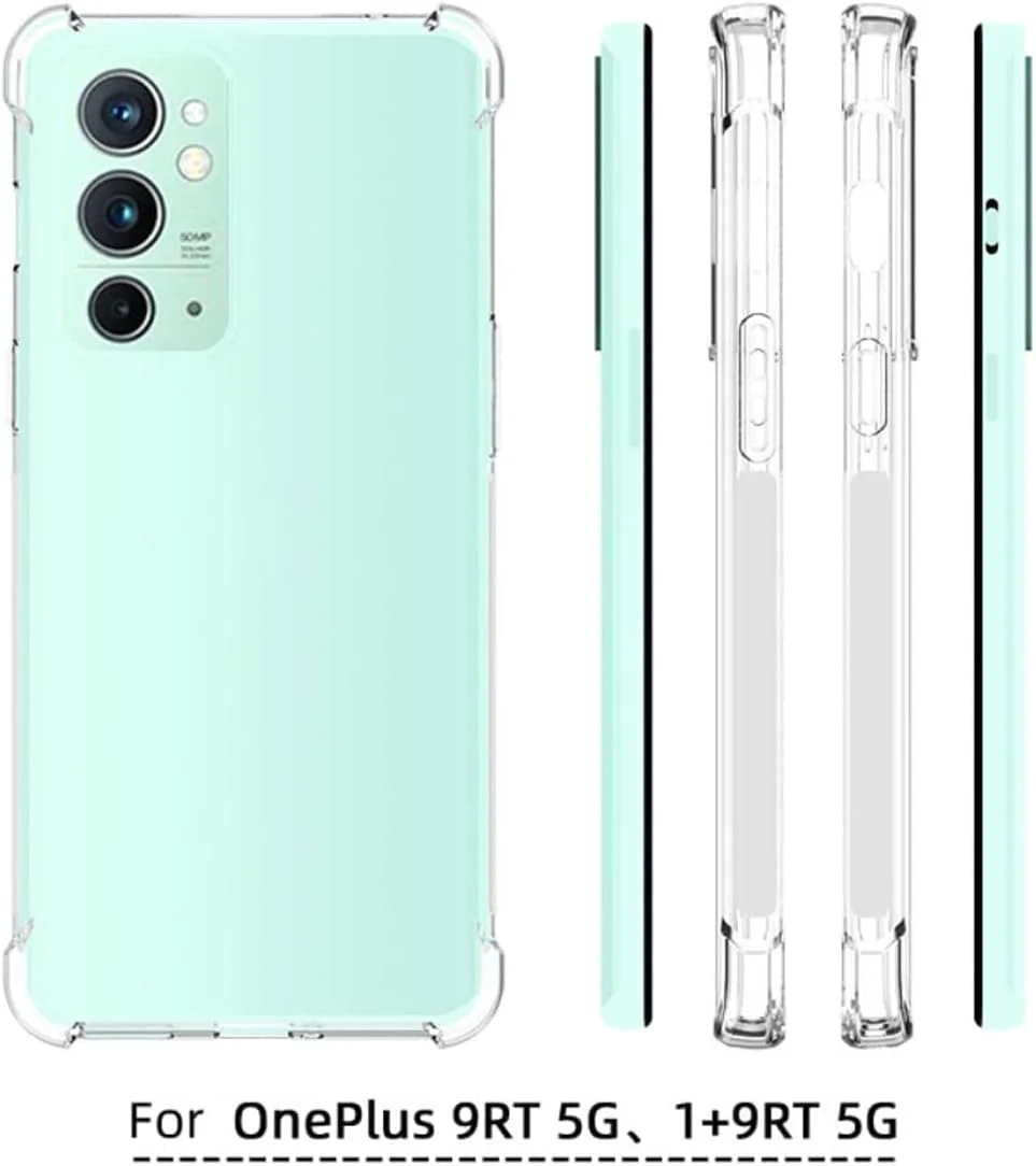 کاور محافظ گوشی OnePlus 9RT، پشت شفاف، ضربه گیر سیلیکونی نرم، ضد خش، محافظ گوشه ها، مناسب برای OnePlus 9RT 5G کاور محافظ گوشی OnePlus 9RT، پشت شفاف، ضربه گیر سیلیکونی نرم، ضد خش، محافظ گوشه ها، مناسب برای OnePlus 9RT 5G