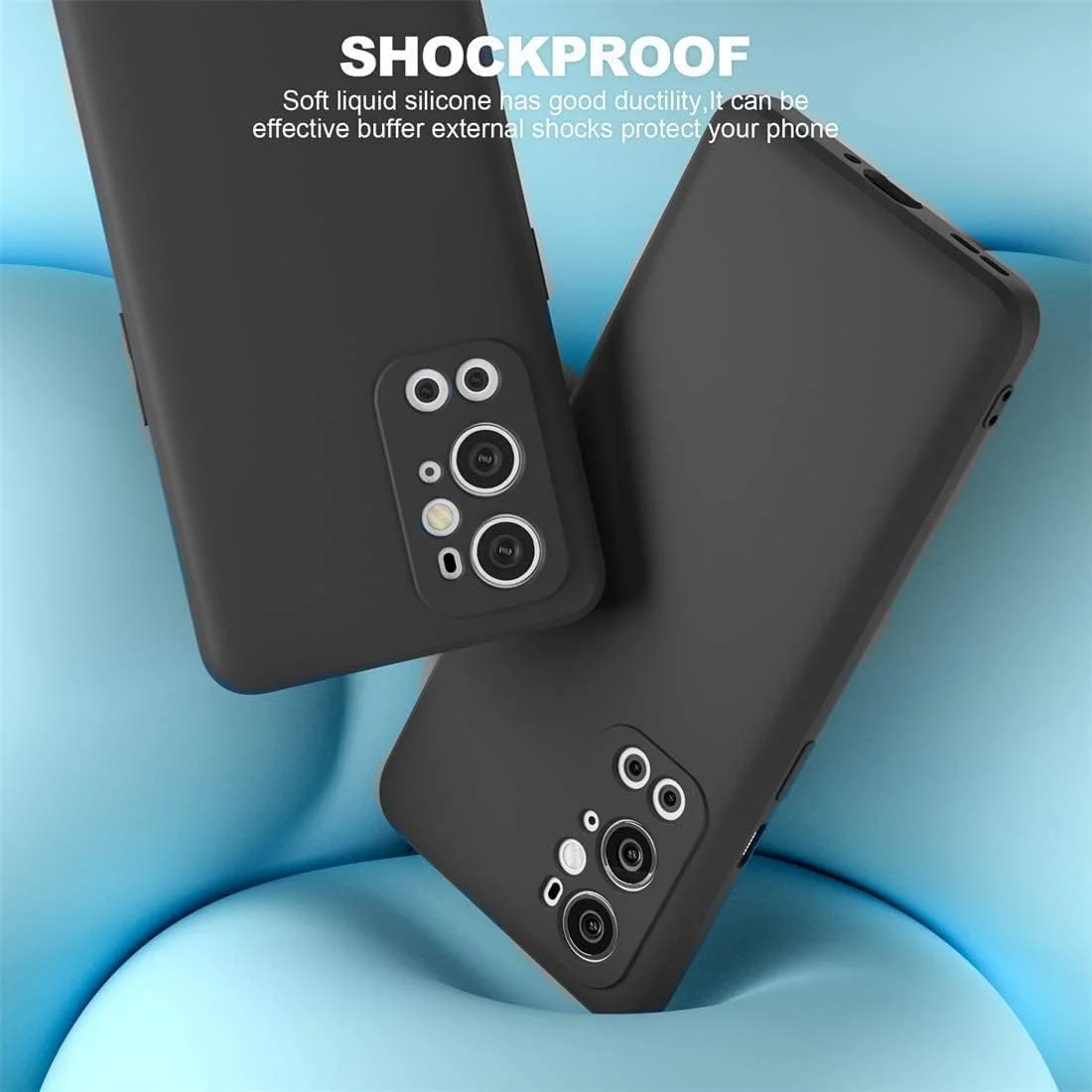 قاب محافظ مشکی نرم و باریک انعطاف پذیر ضد ضربه EMODIL برای OnePlus 9 Pro