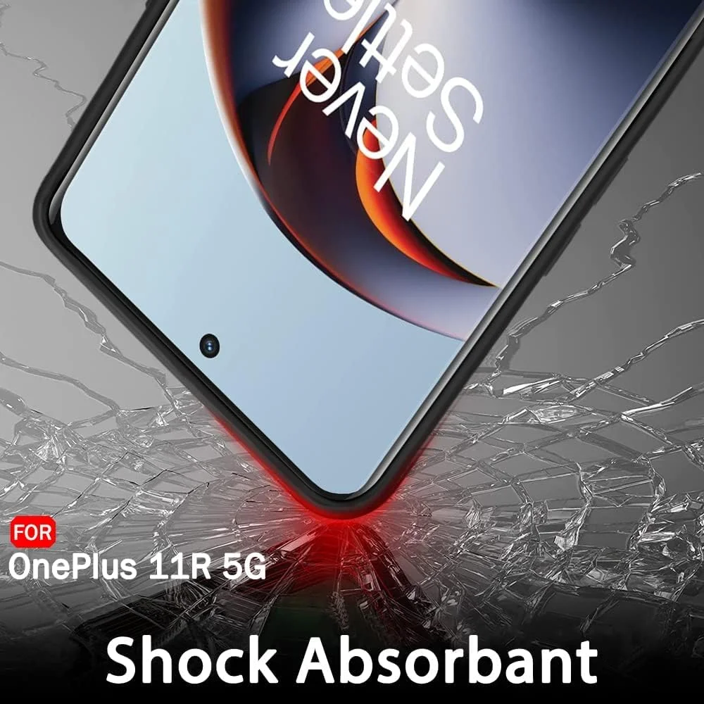 کاور محافظ گوشی OnePlus 11R 5G، جنس TPU مات، محافظت از دوربین، بسیار نازک، سازگار با OnePlus 11R (مشکی)
