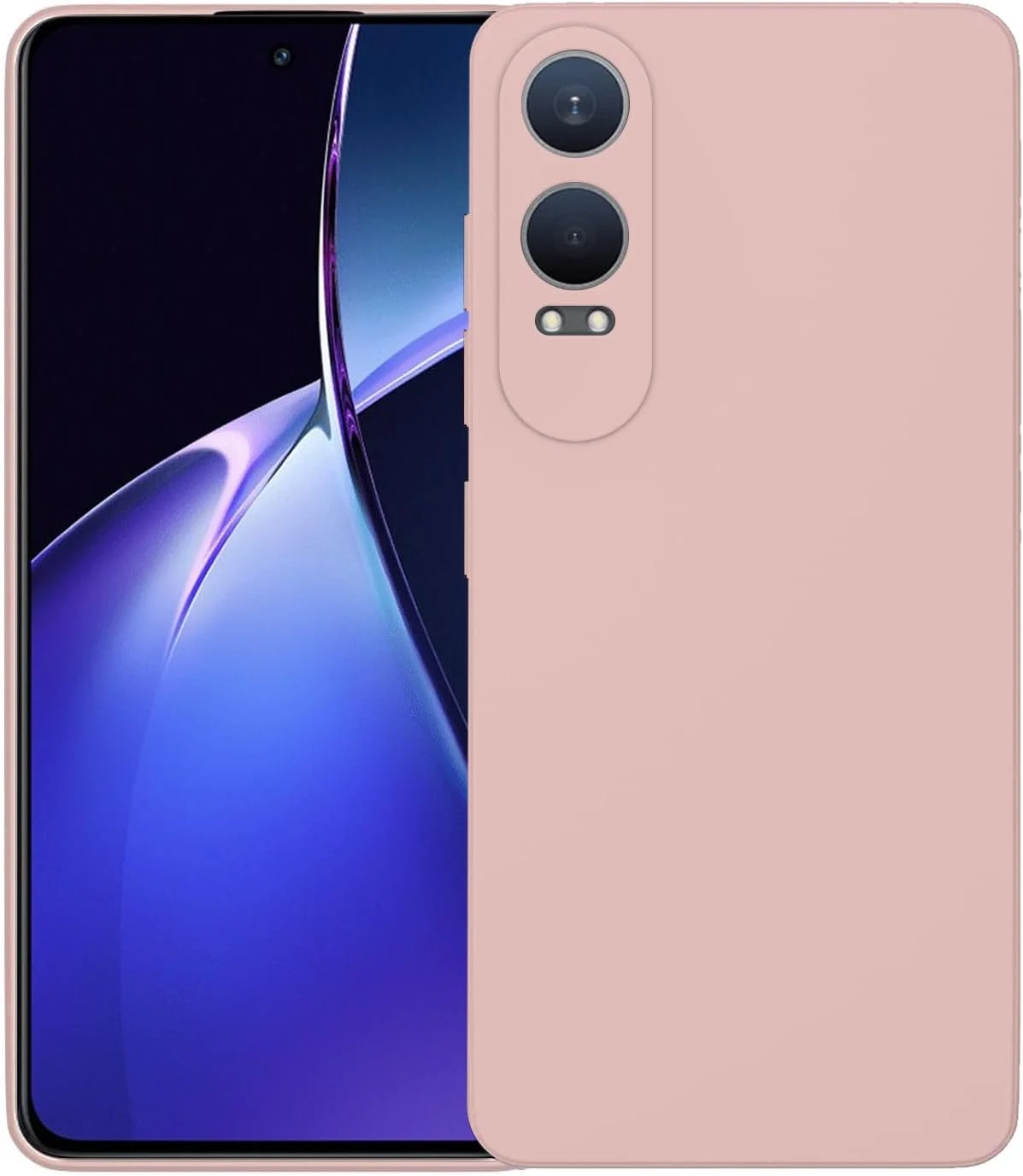 قاب محافظ باریک گوشی برای OnePlus Nord CE4 Lite 5G، پوشش سیلیکونی با محافظت از دوربین، داخلی نرم و انعطاف پذیر (صورتی، برای OnePlus Nord CE4 Lite 5G)