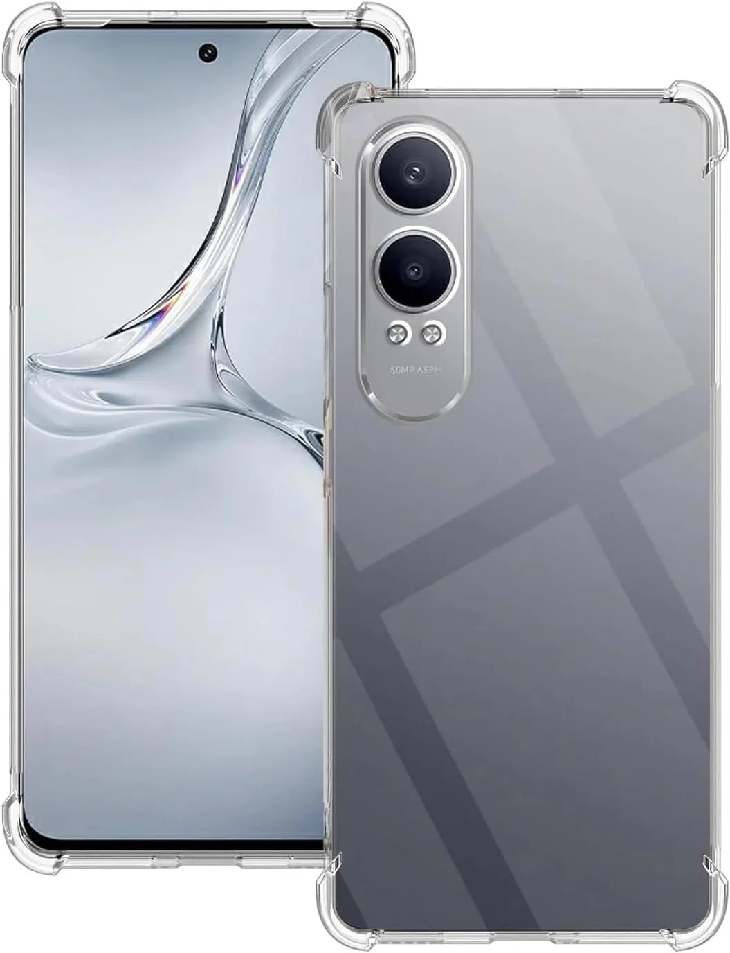 کاور محافظ شفاف گوشی Muzz OnePlus Nord CE4 Lite، مناسب برای گوشی Oppo K12x 5G، دارای گوشههای تقویتشده، مقاوم در برابر خراش، ساخته شده از TPU سیلیکونی نرم و محافظ برای OnePlus Nord CE4 Lite 2024 (شفاف) کاور محافظ شفاف گوشی Muzz OnePlus Nord CE4 Lite، مناسب برای گوشی Oppo K12x 5G، دارای گوشههای تقویتشده، مقاوم در برابر خراش، ساخته شده از TPU سیلیکونی نرم و محافظ برای OnePlus Nord CE4 Lite 2024 (شفاف)