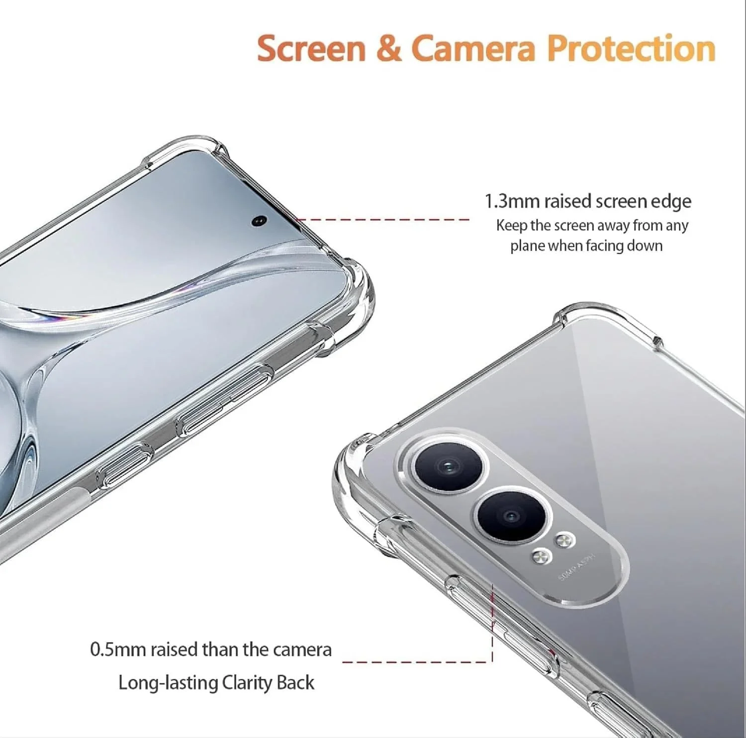 کاور محافظ شفاف گوشی Muzz OnePlus Nord CE4 Lite، مناسب برای گوشی Oppo K12x 5G، دارای گوشههای تقویتشده، مقاوم در برابر خراش، ساخته شده از TPU سیلیکونی نرم و محافظ برای OnePlus Nord CE4 Lite 2024 (شفاف) کاور محافظ شفاف گوشی Muzz OnePlus Nord CE4 Lite، مناسب برای گوشی Oppo K12x 5G، دارای گوشههای تقویتشده، مقاوم در برابر خراش، ساخته شده از TPU سیلیکونی نرم و محافظ برای OnePlus Nord CE4 Lite 2024 (شفاف)