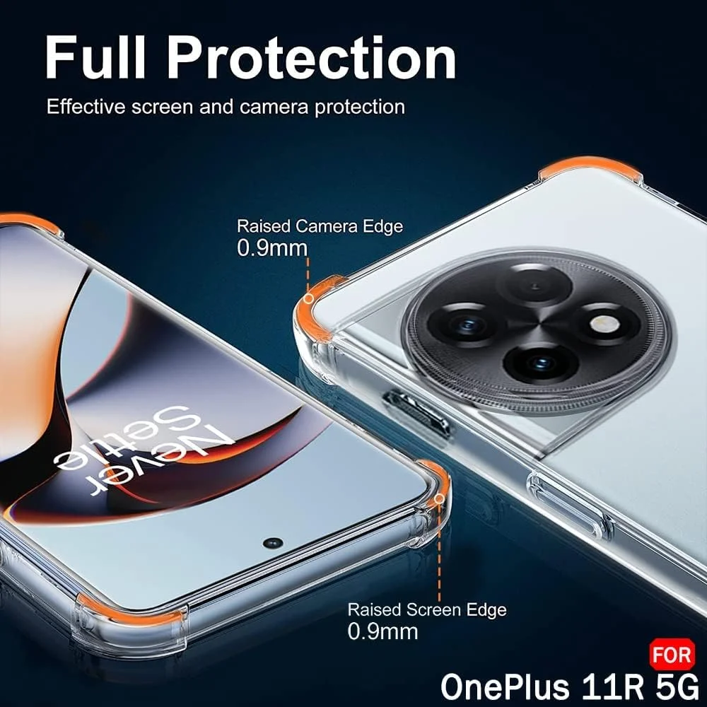قاب محافظ سیلیکونی TPU نرم و سبک Zege سازگار با Oneplus 11R 5G، با محافظت از دوربین، طراحی شده برای Oneplus 11R 5G (شفاف) قاب محافظ سیلیکونی TPU نرم و سبک Zege سازگار با Oneplus 11R 5G، با محافظت از دوربین، طراحی شده برای Oneplus 11R 5G (شفاف)