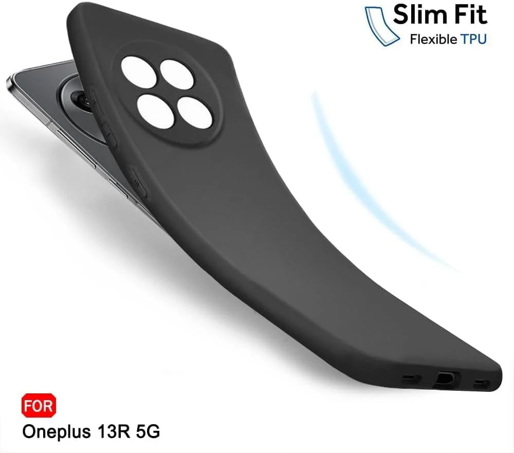کاور محافظ سیلیکونی TPU نرم و سبک وزن با محافظت از دوربین، طراحی شده برای OnePlus 13R 5G کاور محافظ سیلیکونی TPU نرم و سبک وزن با محافظت از دوربین، طراحی شده برای OnePlus 13R 5G