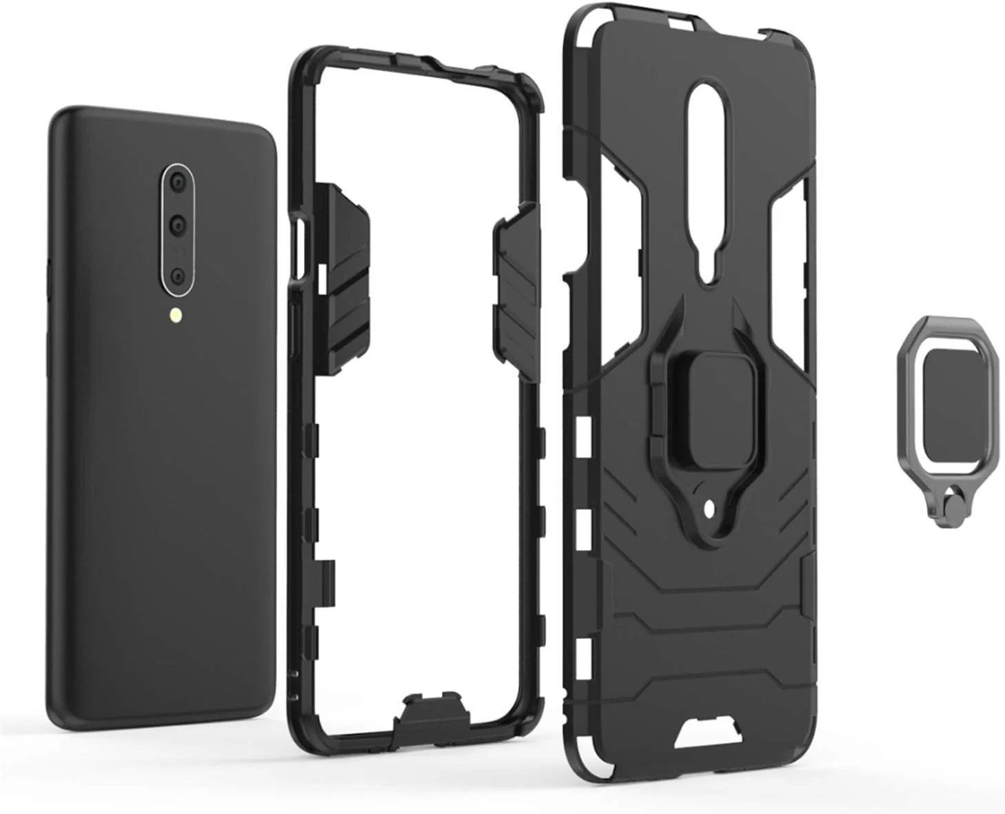 قاب محافظ گوشی مایجین سازگار با وانپلاس 7 پرو و وانپلاس 7 تی پرو، دارای حلقه فلزی و پایه استند، ضد ضربه، بامپر سخت (سازگار با هولدر مغناطیسی خودرو)، پوشش دو لایه مقاوم برای وانپلاس 7 پرو و وانپلاس 7 تی پرو (مشکی) قاب محافظ گوشی مایجین سازگار با وانپلاس 7 پرو و وانپلاس 7 تی پرو، دارای حلقه فلزی و پایه استند، ضد ضربه، بامپر سخت (سازگار با هولدر مغناطیسی خودرو)، پوشش دو لایه مقاوم برای وانپلاس 7 پرو و وانپلاس 7 تی پرو (مشکی)