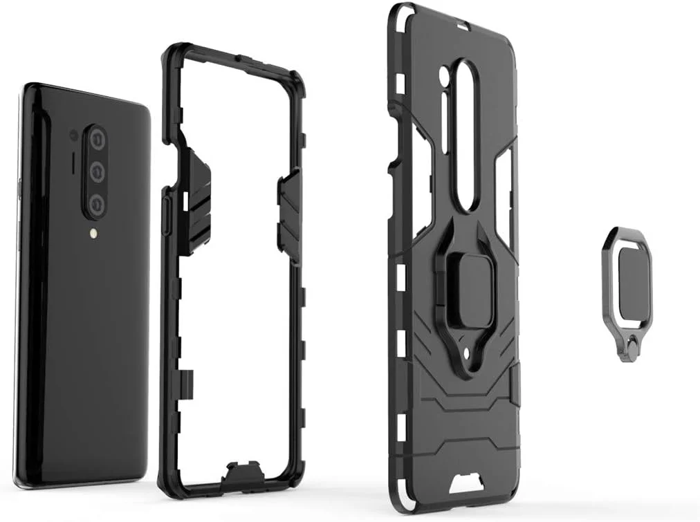 قاب محافظ گوشی مایجین سازگار با وانپلاس 8 پرو (5G)، دارای حلقه فلزی و استند، پوشش دولایه مقاوم برای وانپلاس 8 پرو (مشکی) قاب محافظ گوشی مایجین سازگار با وانپلاس 8 پرو (5G)، دارای حلقه فلزی و استند، پوشش دولایه مقاوم برای وانپلاس 8 پرو (مشکی)