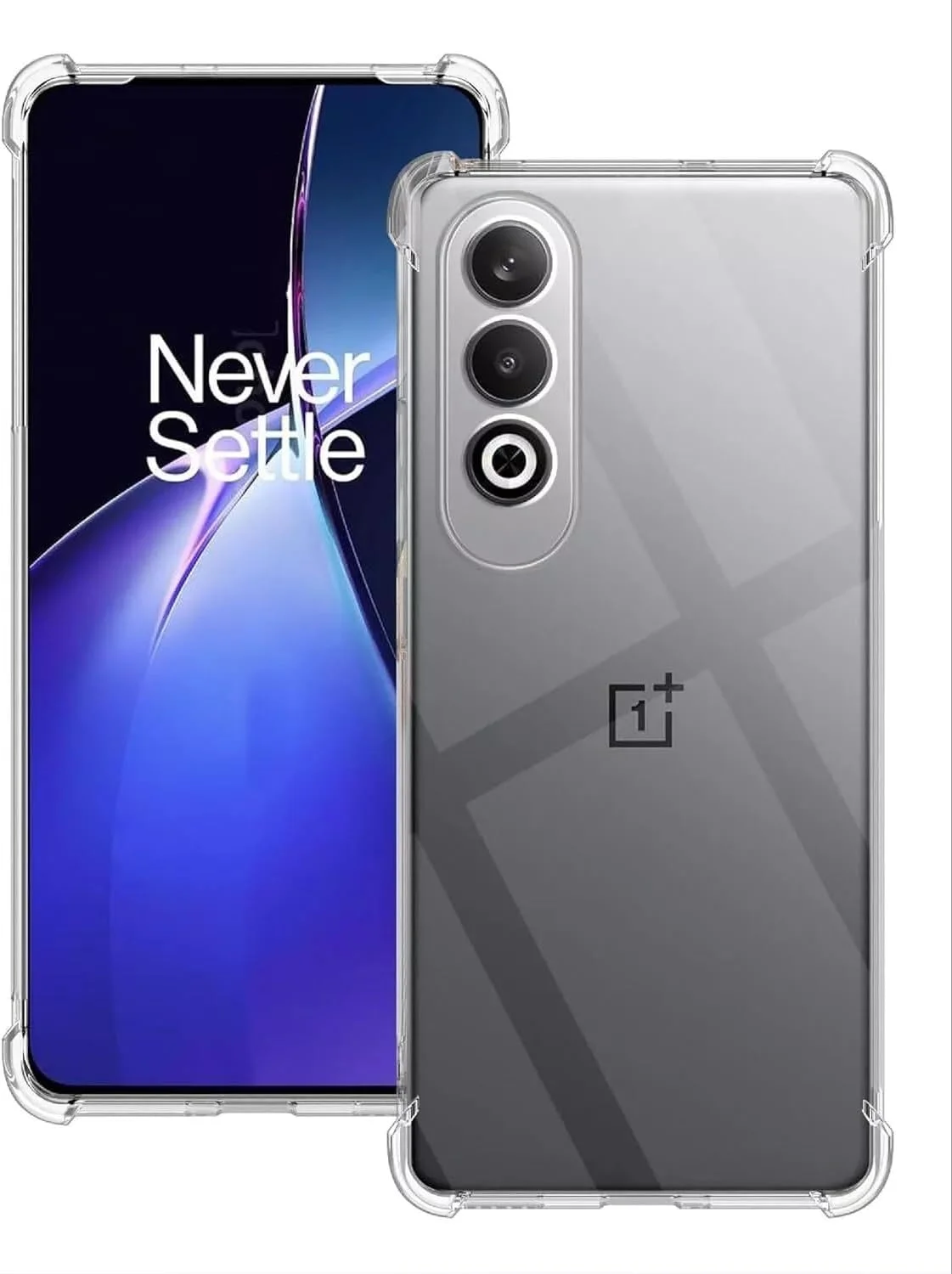 کاور محافظ ژله ای شفاف ضد خش Zubitech برای OnePlus Ace 3v 5G / OnePlus Nord CE4، باریک و سبک، TPU نرم و انعطاف پذیر، مقاوم در برابر ضربه با گوشه های تقویت شده