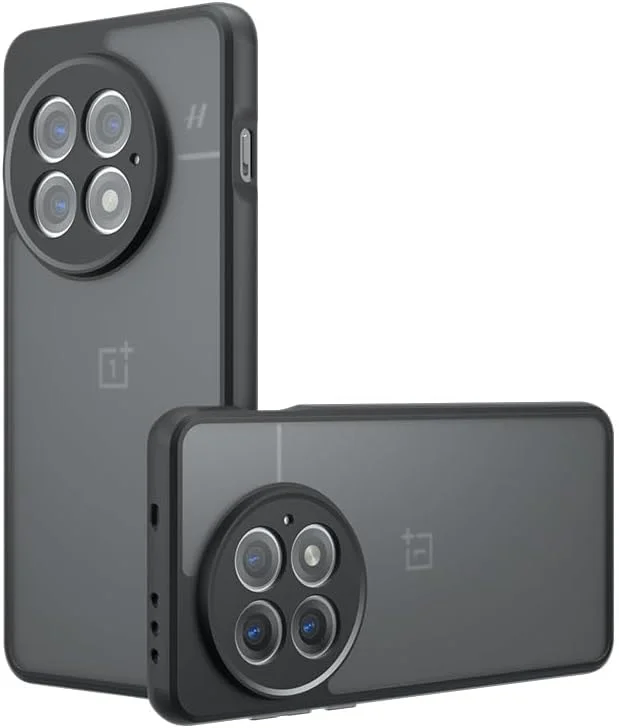 قاب محافظ ضد ضربه مناسب برای وان پلاس 13R، دارای جذب شوک با کیسه هوا، محافظت کامل ضد ضربه برای گوشی، سطح صاف با حس لمس شنی، همراه با محافظت از دوربین (مشکی)