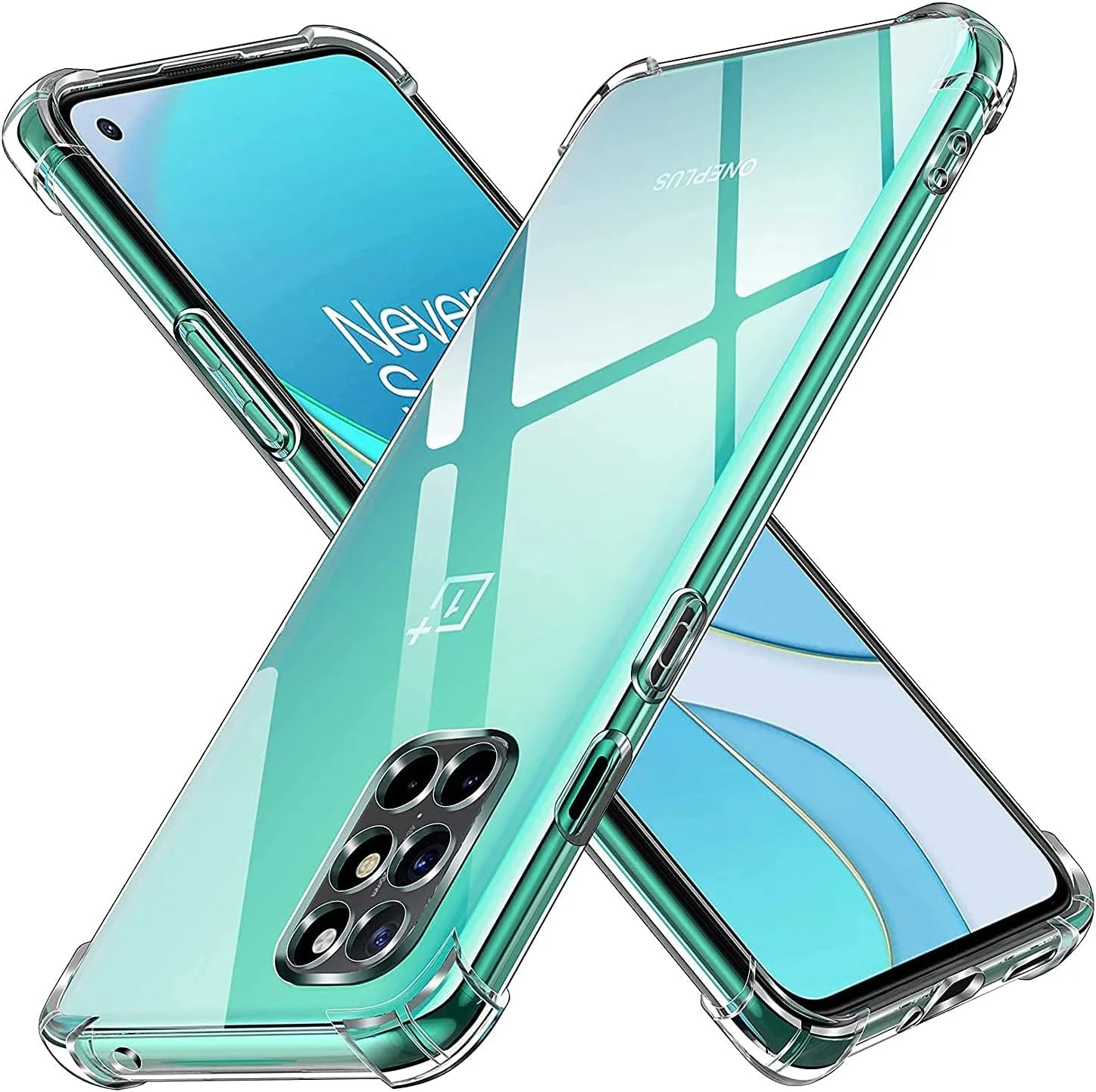 کاور محافظ شفاف و نرم سیلیکونی Zubitech برای گوشی وان پلاس 9R، ضد ضربه با گوشه های تقویت شده