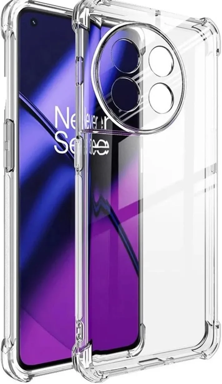 کاور محافظ گوشی زوبی تک مناسب برای وان پلاس 11R، بسیار باریک، ضد خش، بامپر انعطاف پذیر TPU نرم، ضد ضربه، گوشه های تقویت شده، شفاف برای 1 + 11R (شفاف)