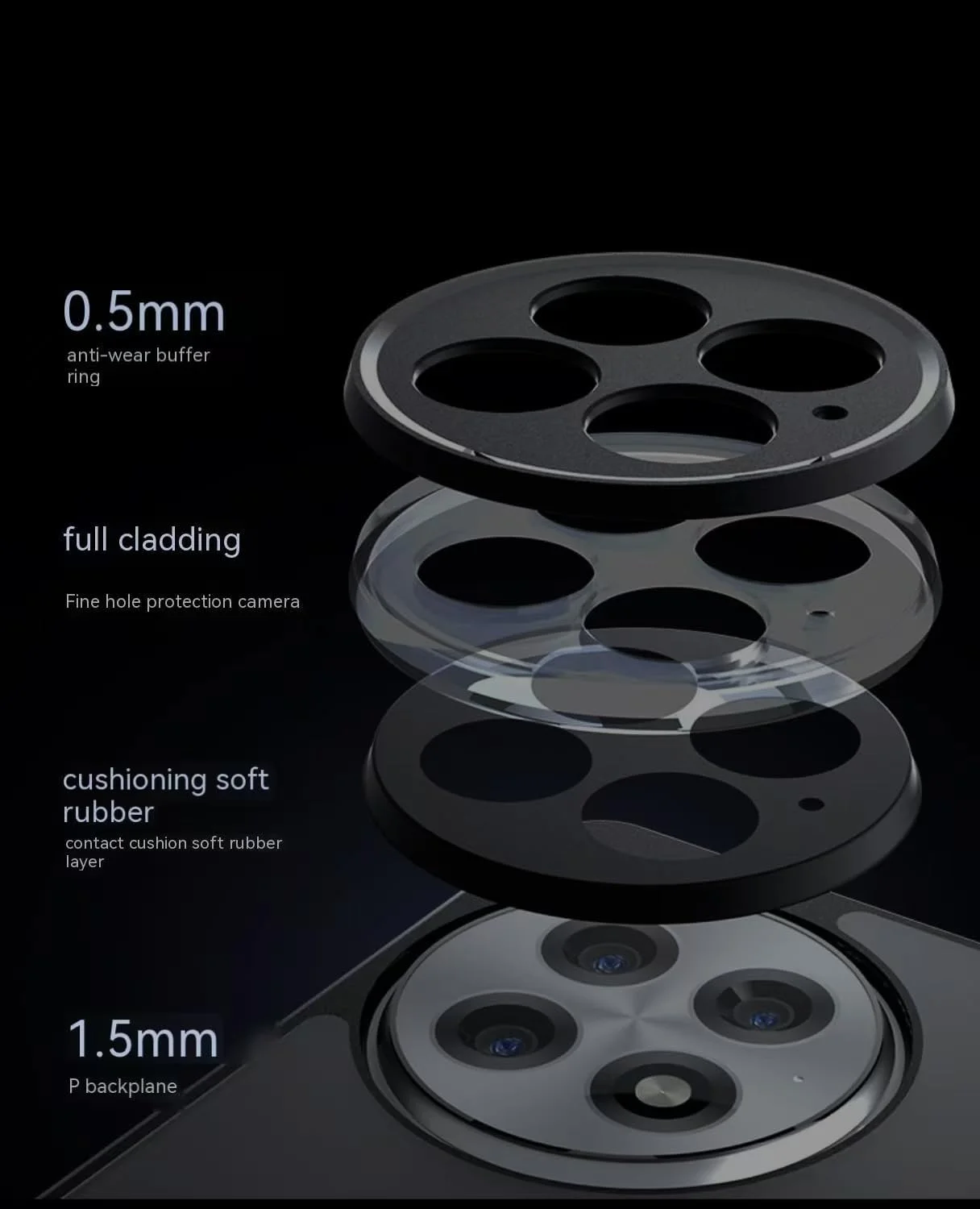 قاب محافظ ضد ضربه مناسب برای وان پلاس 13R، دارای جذب شوک با کیسه هوا، محافظت کامل ضد ضربه برای گوشی، سطح صاف با حس لمس شنی، همراه با محافظت از دوربین (مشکی) قاب محافظ ضد ضربه مناسب برای وان پلاس 13R، دارای جذب شوک با کیسه هوا، محافظت کامل ضد ضربه برای گوشی، سطح صاف با حس لمس شنی، همراه با محافظت از دوربین (مشکی)