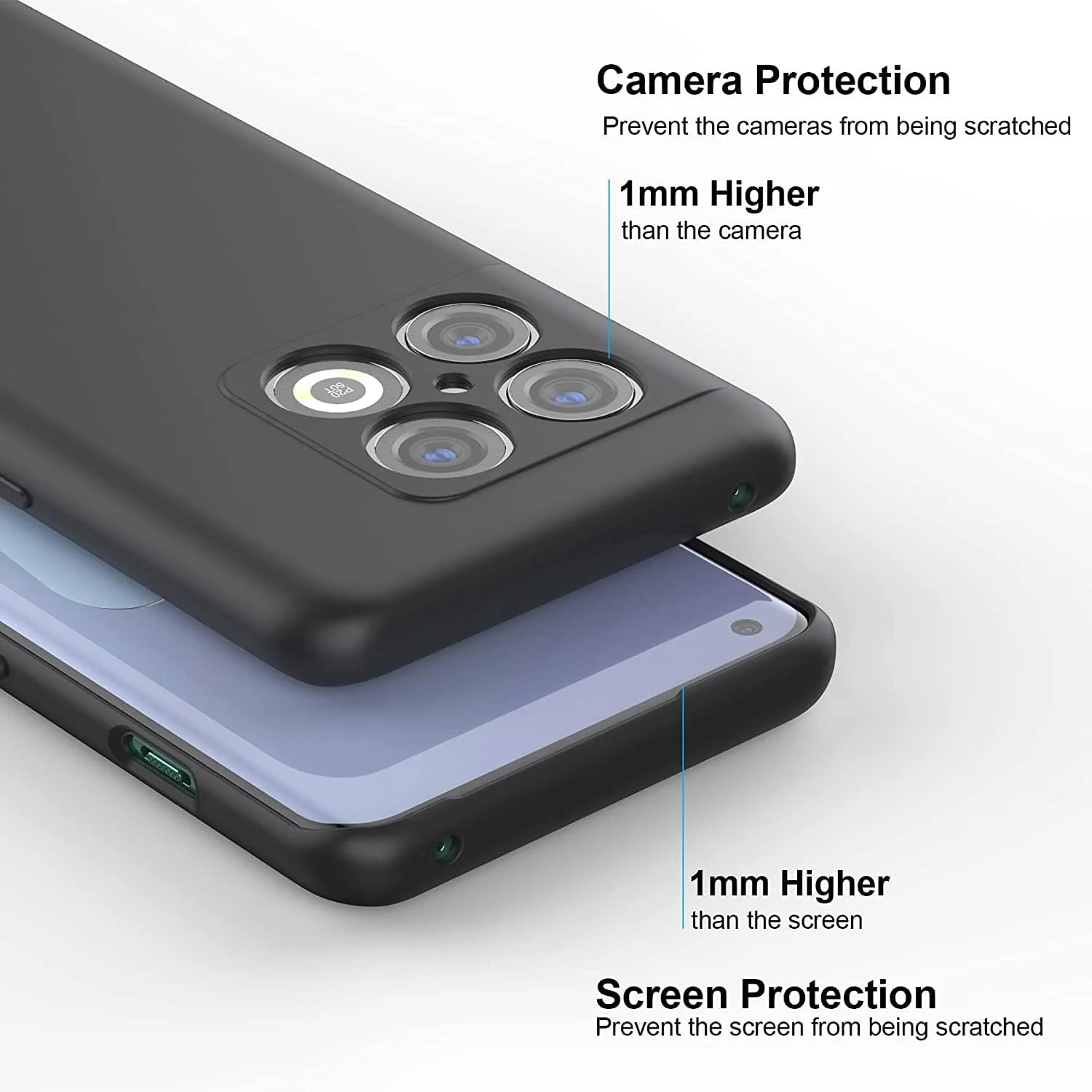 کاور سیلیکونی ضد ضربه و انعطاف پذیر Muzz برای گوشی وان پلاس 10 پرو با محافظت از دوربین - مشکی کاور سیلیکونی ضد ضربه و انعطاف پذیر Muzz برای گوشی وان پلاس 10 پرو با محافظت از دوربین - مشکی