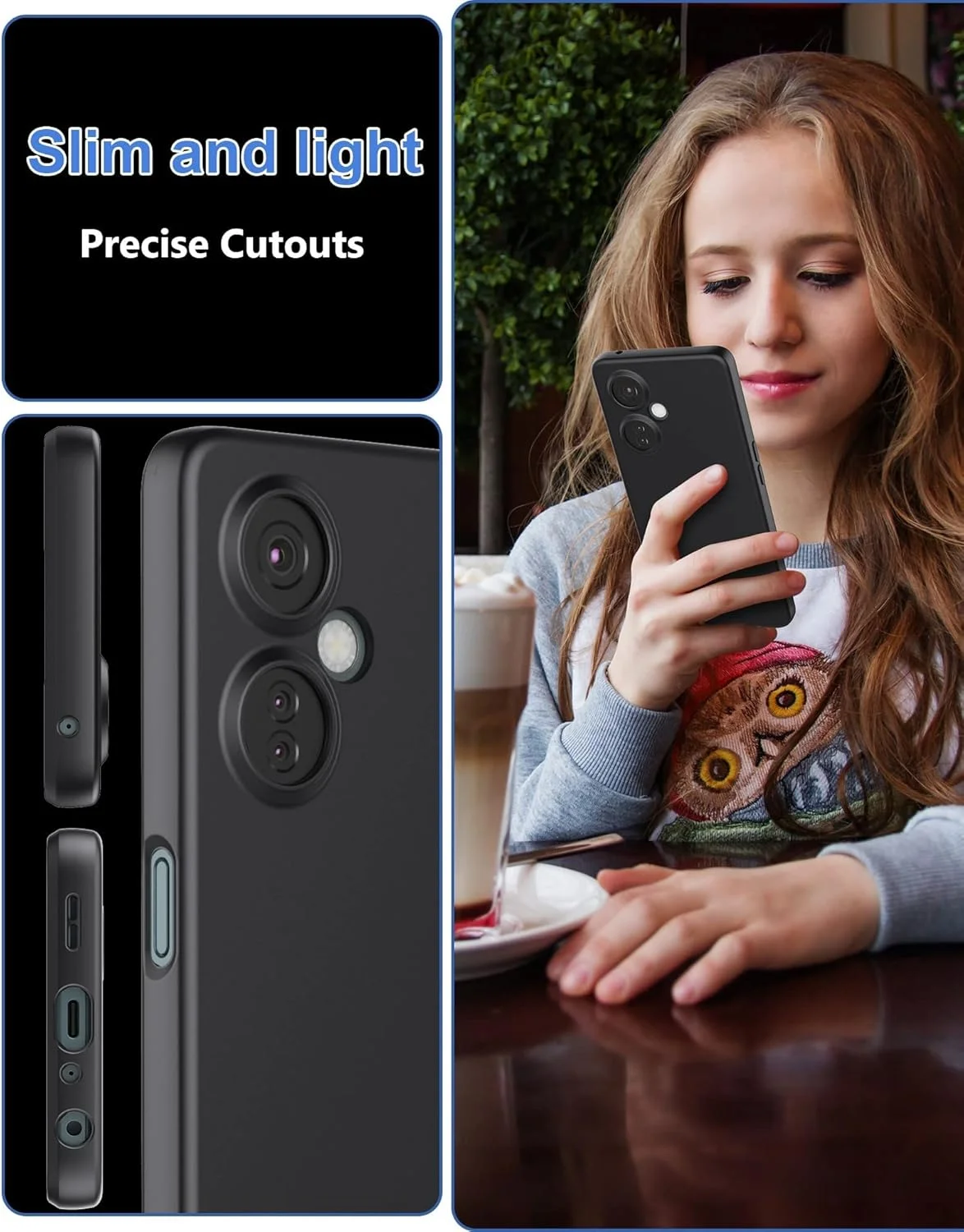 قاب محافظ گوشی وان پلاس نورد CE 3 Lite، کاور بامپر سیلیکونی TPU نرم و فوق العاده باریک، مقاوم در برابر ضربه، با محافظت از دوربین، ضد خش، نازک و انعطاف پذیر برای وان پلاس نورد CE3 Lite 5G (مشکی) قاب محافظ گوشی وان پلاس نورد CE 3 Lite، کاور بامپر سیلیکونی TPU نرم و فوق العاده باریک، مقاوم در برابر ضربه، با محافظت از دوربین، ضد خش، نازک و انعطاف پذیر برای وان پلاس نورد CE3 Lite 5G (مشکی)