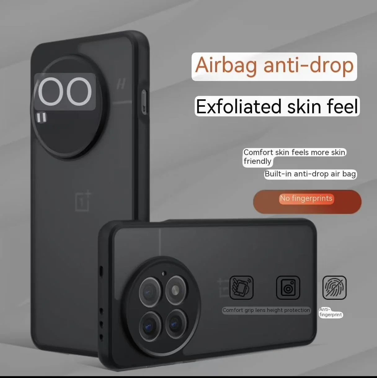 قاب محافظ ضد ضربه مناسب برای وان پلاس 13R، دارای جذب شوک با کیسه هوا، محافظت کامل ضد ضربه برای گوشی، سطح صاف با حس لمس شنی، همراه با محافظت از دوربین (مشکی) قاب محافظ ضد ضربه مناسب برای وان پلاس 13R، دارای جذب شوک با کیسه هوا، محافظت کامل ضد ضربه برای گوشی، سطح صاف با حس لمس شنی، همراه با محافظت از دوربین (مشکی)